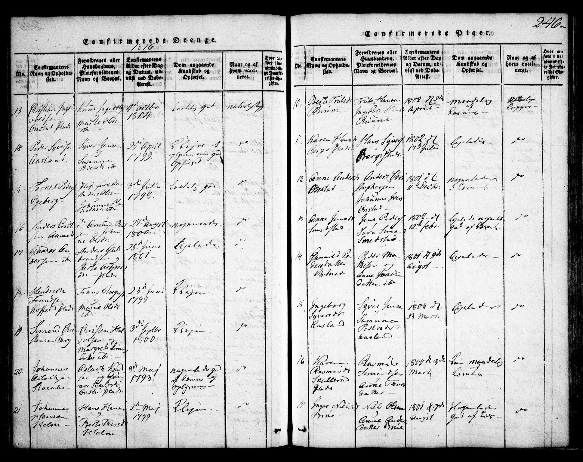 Skiptvet prestekontor Kirkebøker, SAO/A-20009/F/Fa/L0005: Parish register (official) no. 5, 1814-1838, p. 246