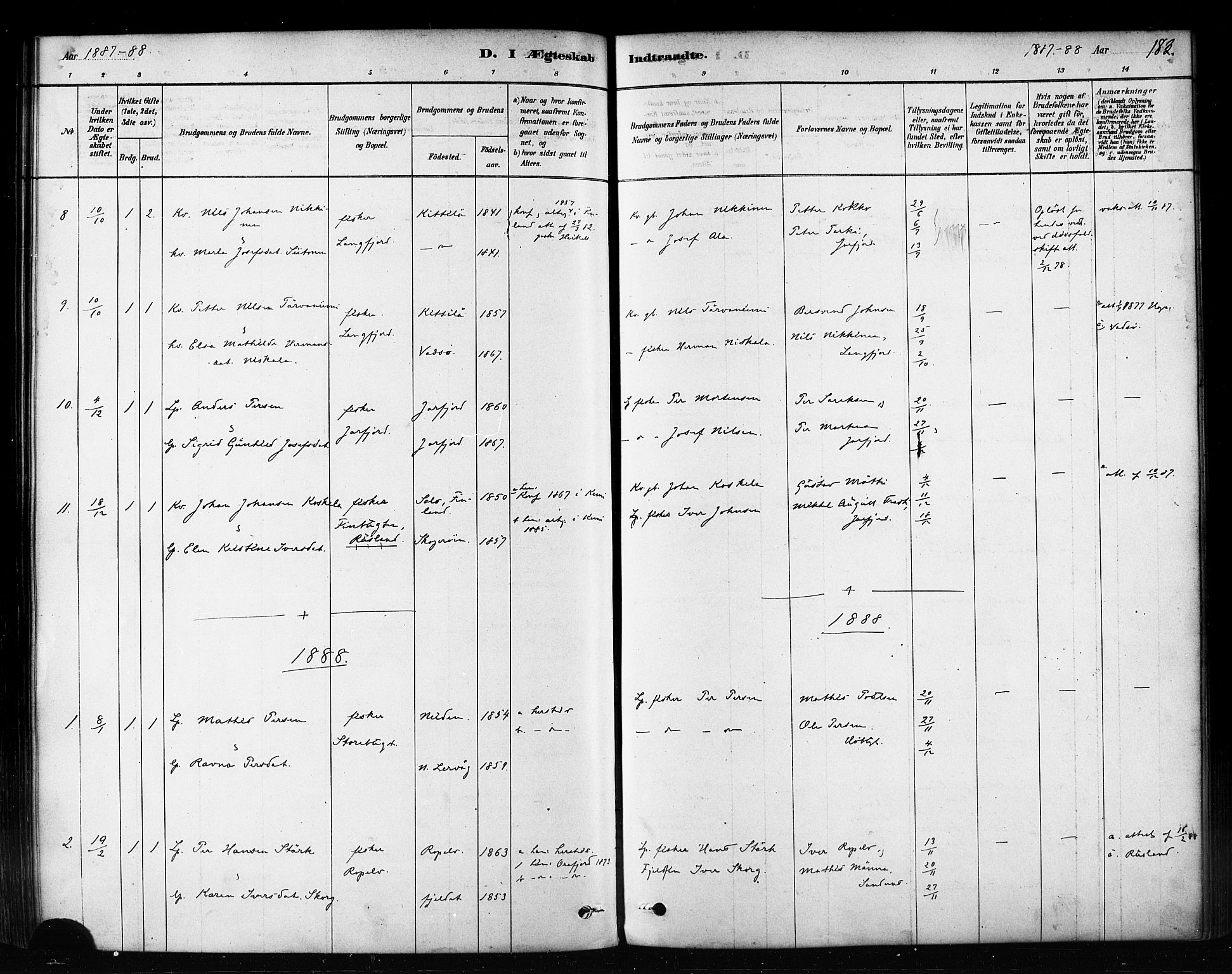 Sør-Varanger sokneprestkontor, SATØ/S-1331/H/Ha/L0003kirke: Parish register (official) no. 3, 1878-1891, p. 183