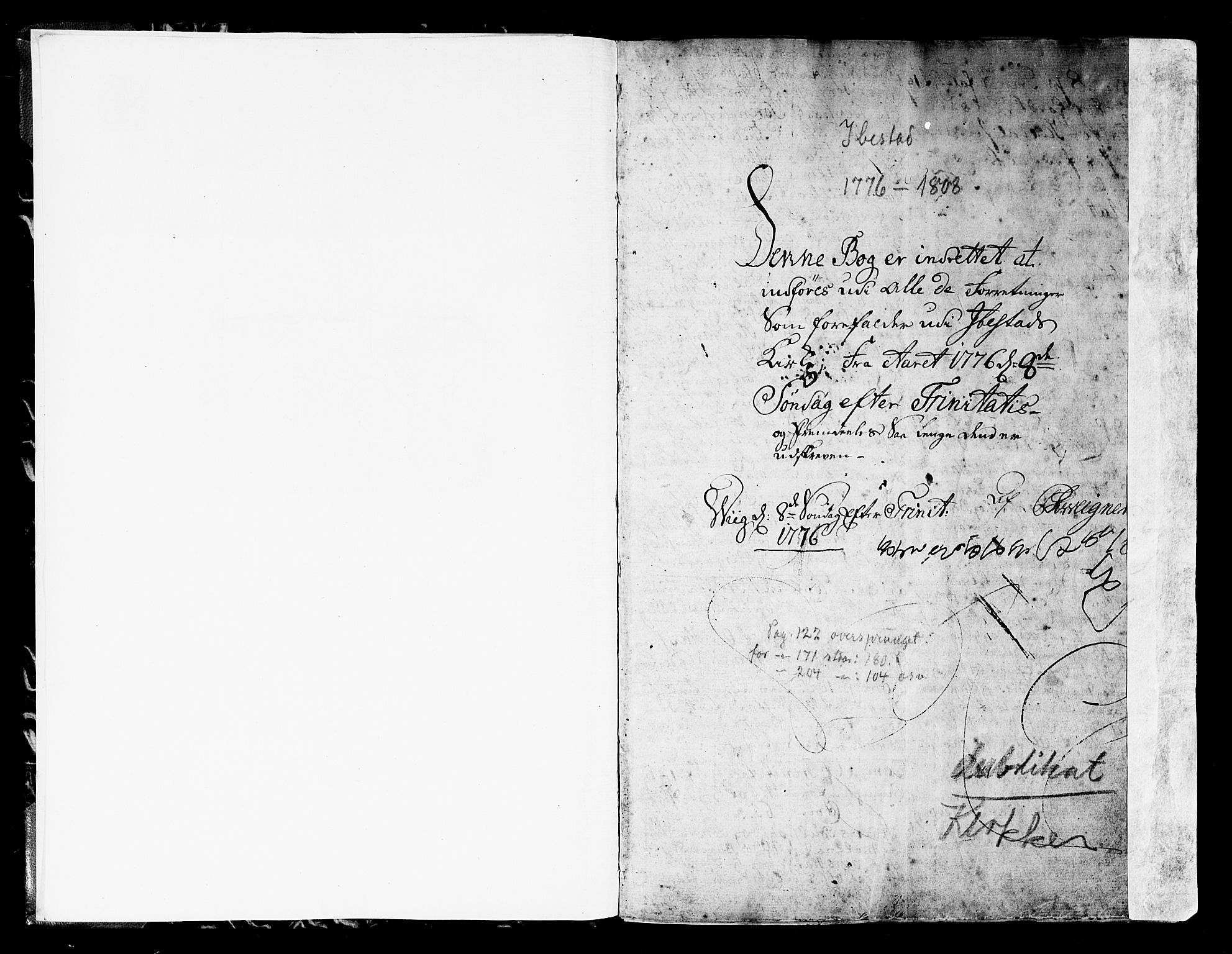 Ibestad sokneprestembete, AV/SATØ-S-0077/H/Ha/Hab/L0001klokker: Parish register (copy) no. 1, 1776-1808