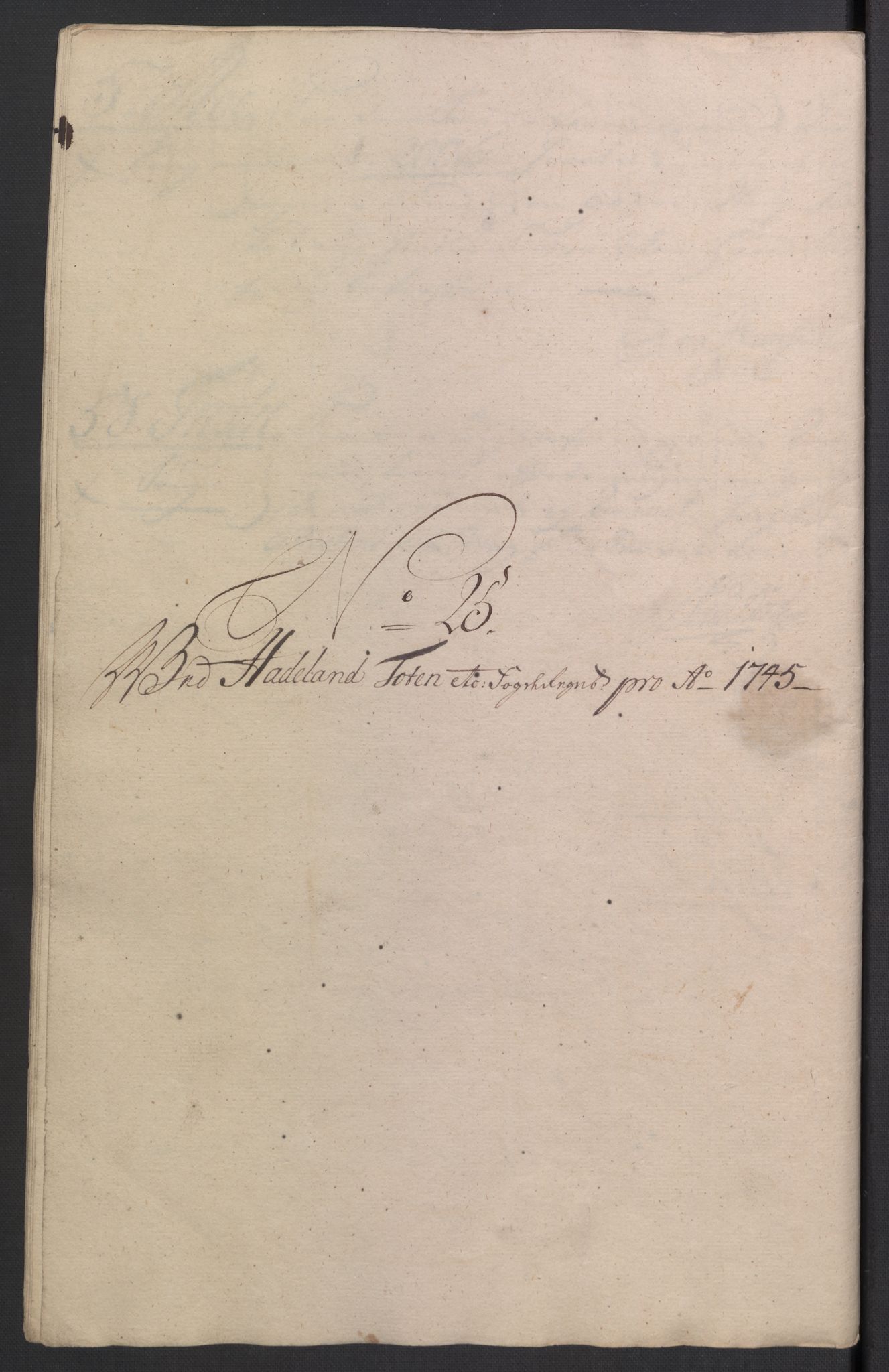 Rentekammeret inntil 1814, Reviderte regnskaper, Fogderegnskap, RA/EA-4092/R18/L1345: Fogderegnskap Hadeland, Toten og Valdres, 1745-1746, p. 131
