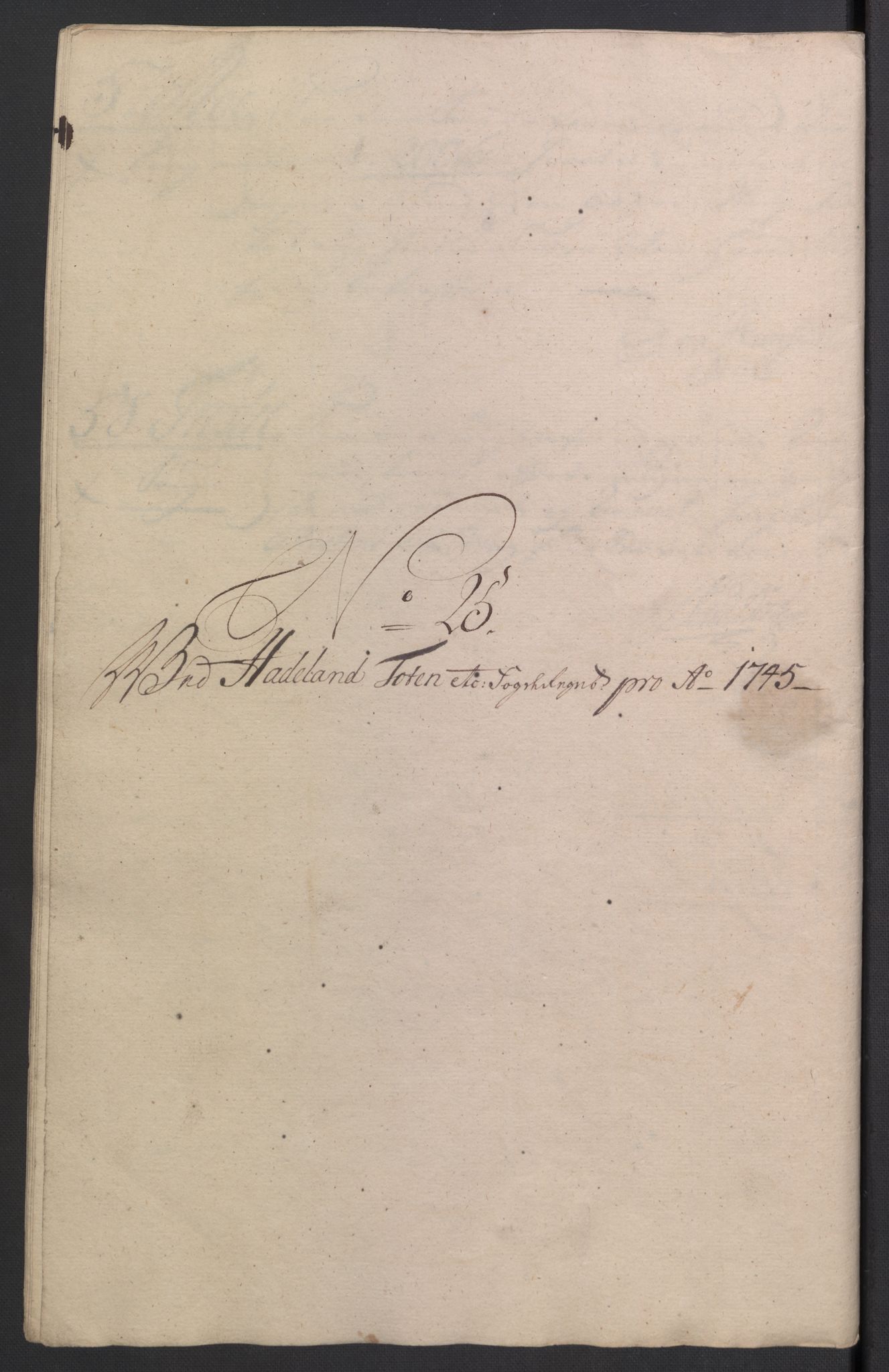 Rentekammeret inntil 1814, Reviderte regnskaper, Fogderegnskap, AV/RA-EA-4092/R18/L1345: Fogderegnskap Hadeland, Toten og Valdres, 1745-1746, p. 131