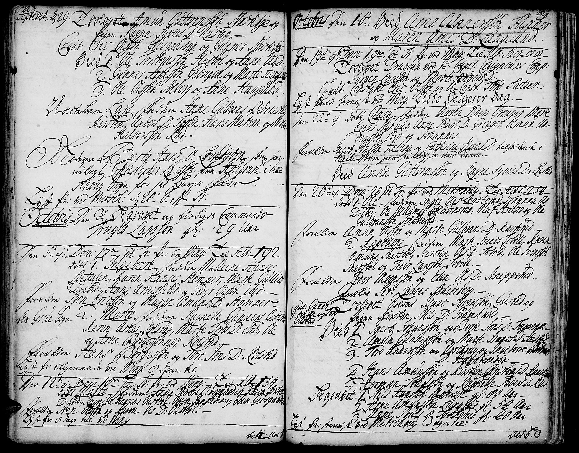 Vinger prestekontor, SAH/PREST-024/H/Ha/Haa/L0001: Parish register (official) no. 1, 1689-1729, p. 253