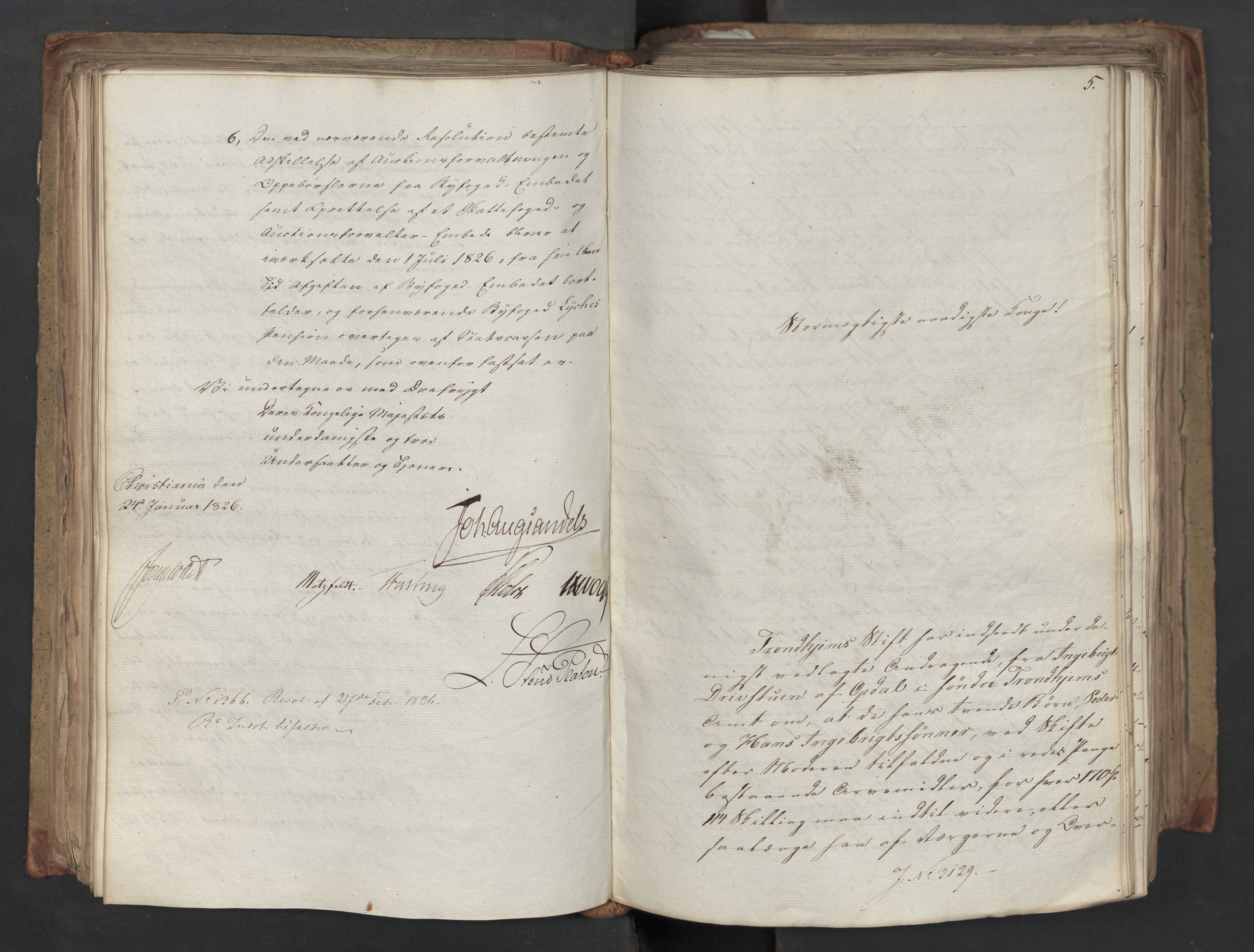 Statsrådsavdelingen i Stockholm, RA/S-1003/D/Da/L0045: Regjeringsinnstillinger nr. 3067-3307, 1826, p. 164