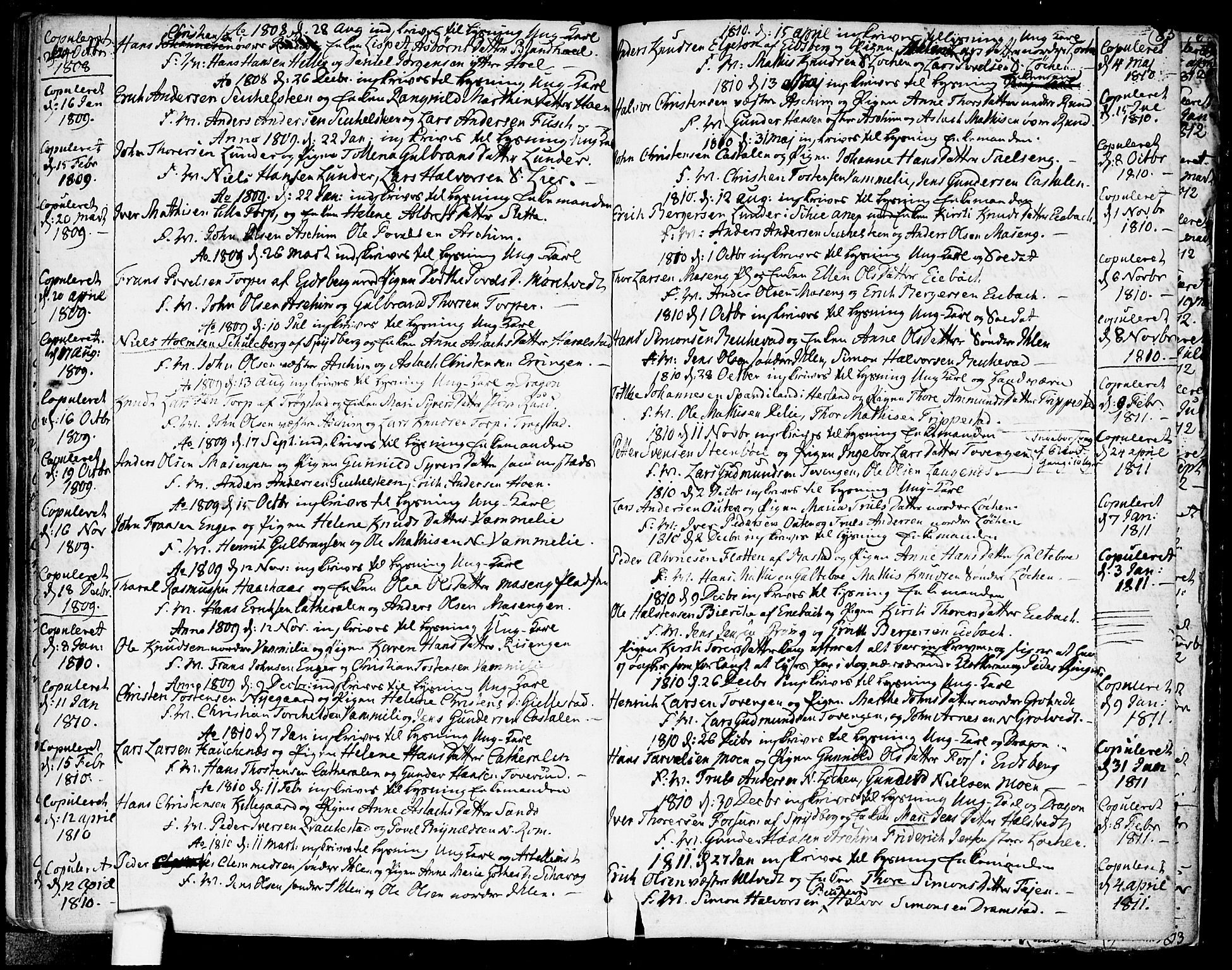 Askim prestekontor Kirkebøker, SAO/A-10900/F/Fa/L0003: Parish register (official) no. 3, 1790-1816, p. 85
