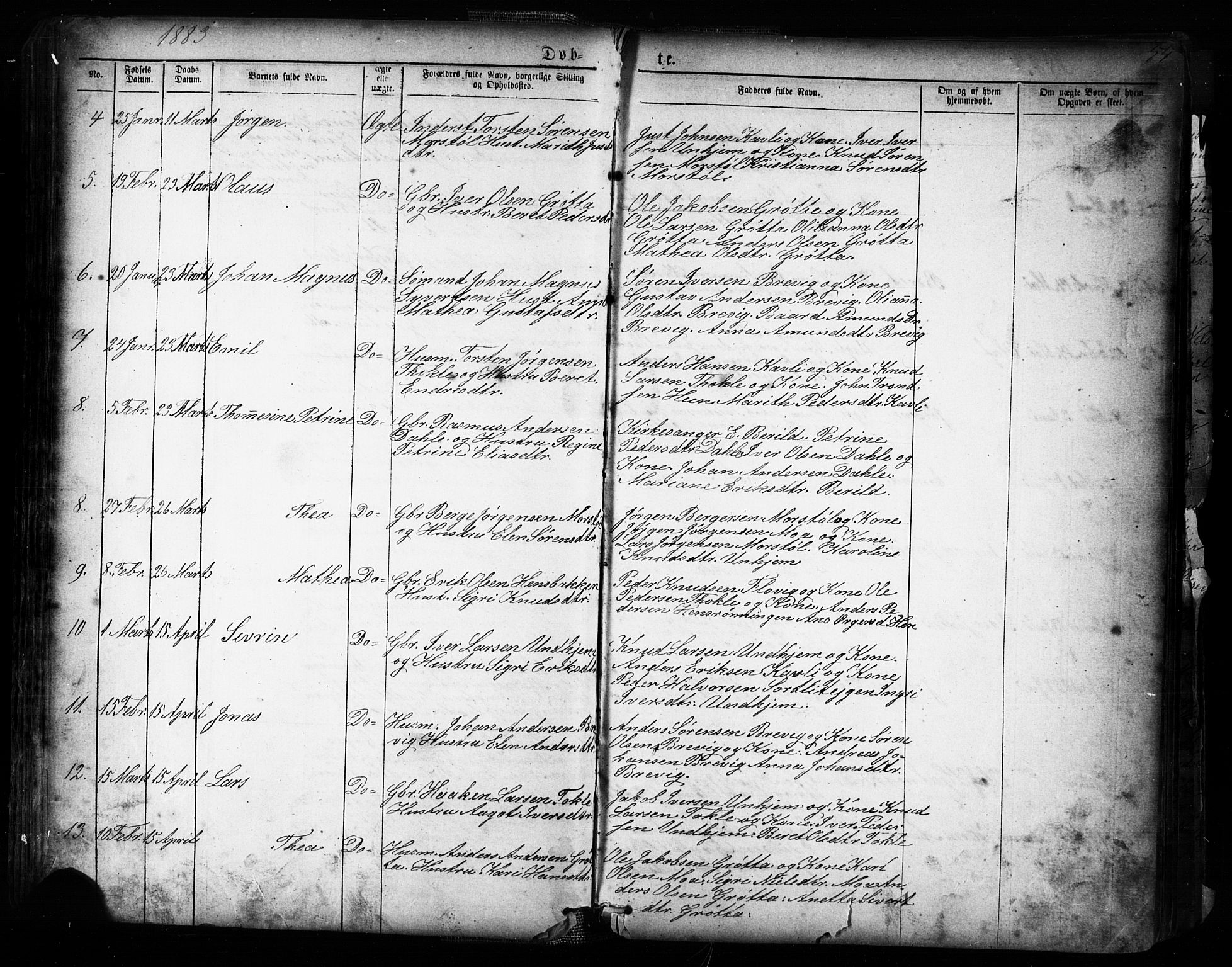 Ministerialprotokoller, klokkerbøker og fødselsregistre - Møre og Romsdal, AV/SAT-A-1454/545/L0588: Parish register (copy) no. 545C02, 1867-1902, p. 54