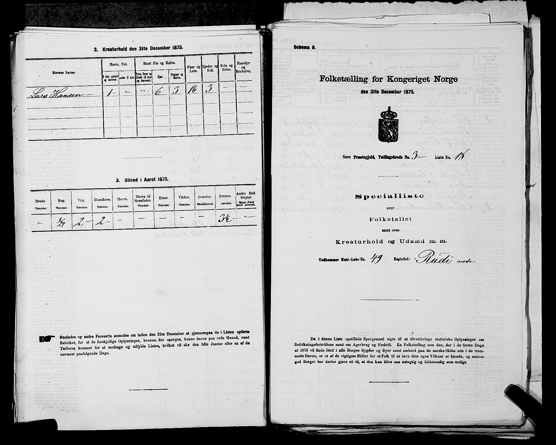 SAKO, 1875 census for 0633P Nore, 1875, p. 420