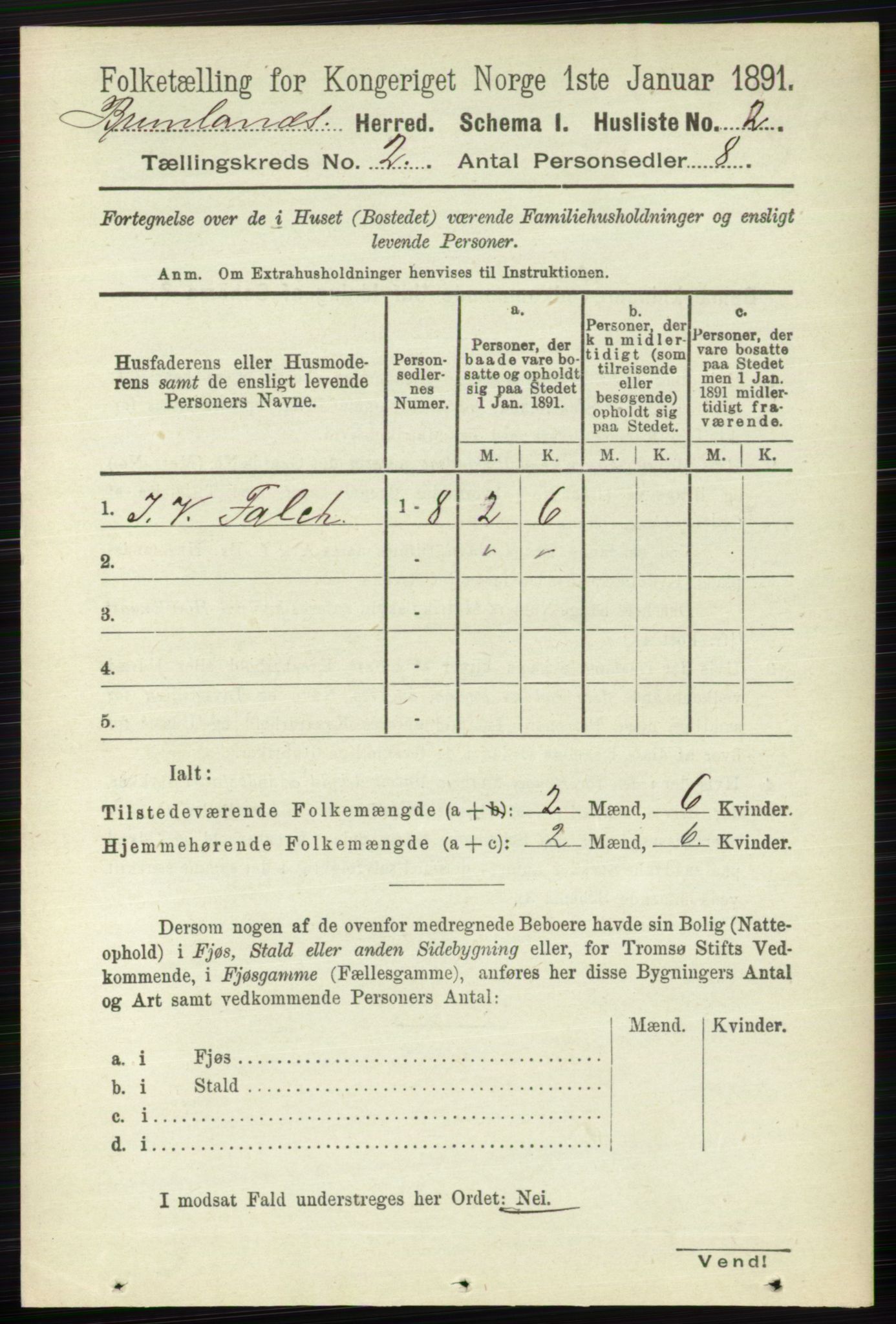 RA, 1891 census for 0726 Brunlanes, 1891, p. 602