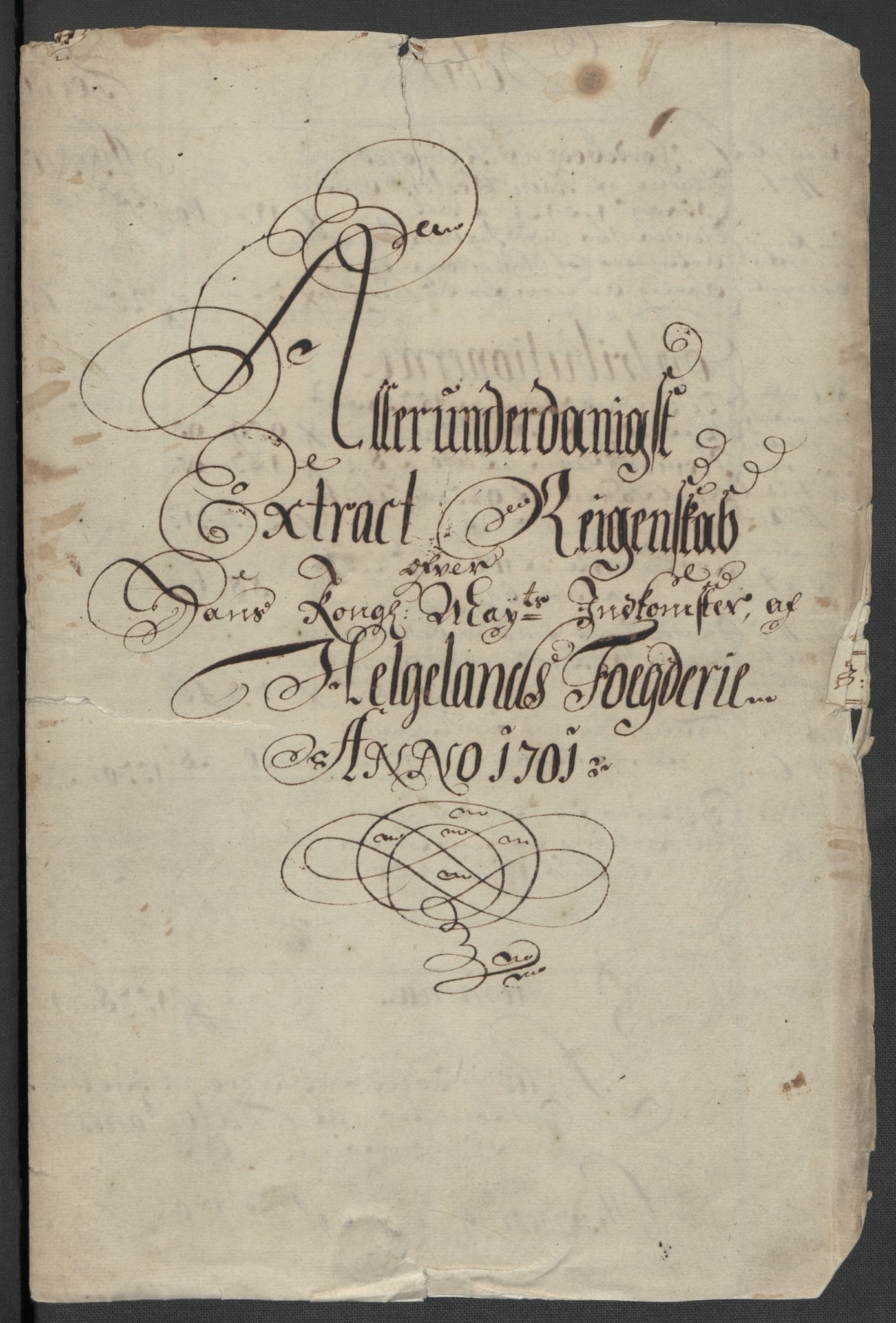 Rentekammeret inntil 1814, Reviderte regnskaper, Fogderegnskap, AV/RA-EA-4092/R65/L4507: Fogderegnskap Helgeland, 1699-1701, p. 283