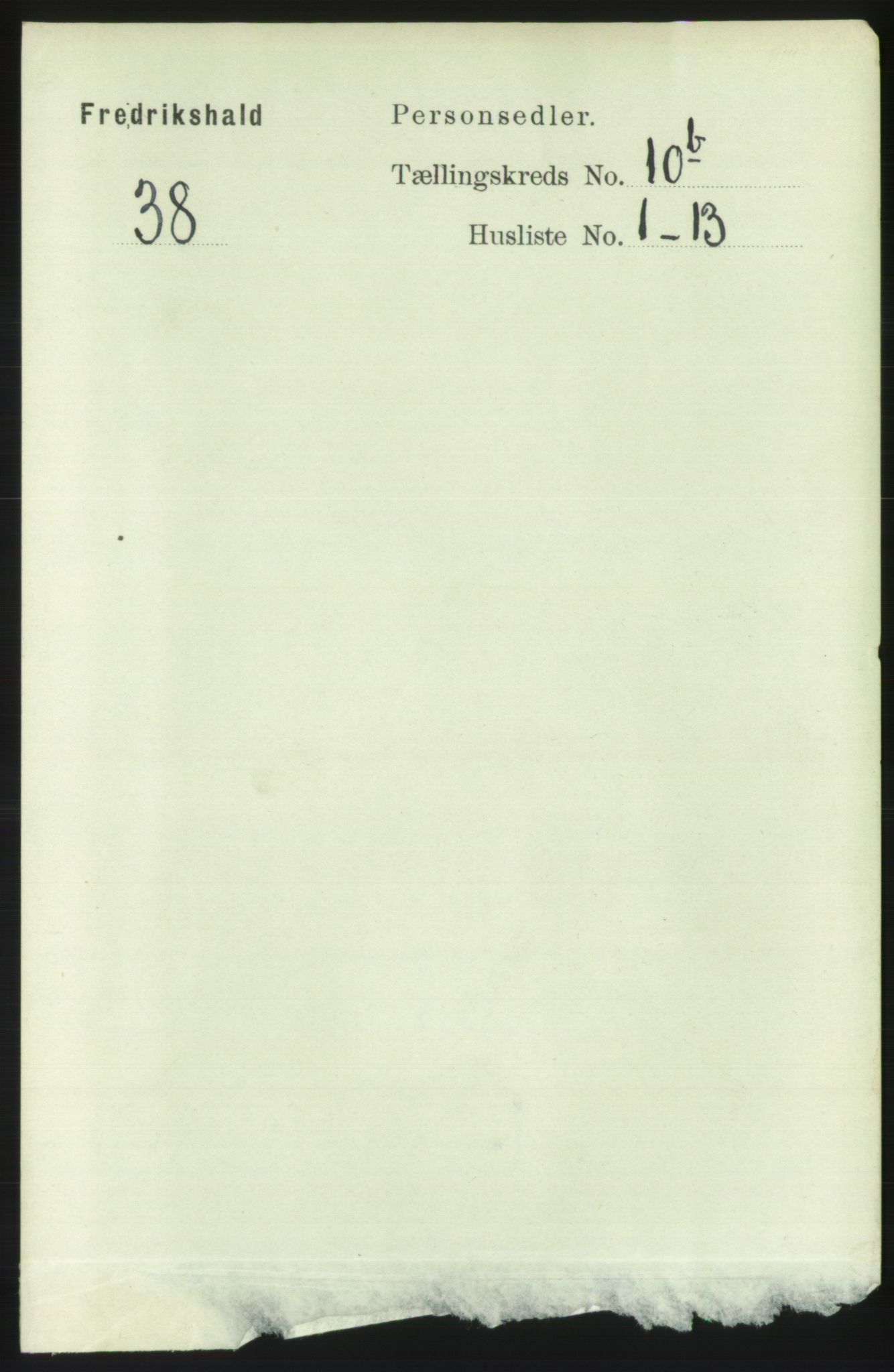 RA, 1891 census for 0101 Fredrikshald, 1891, p. 7347