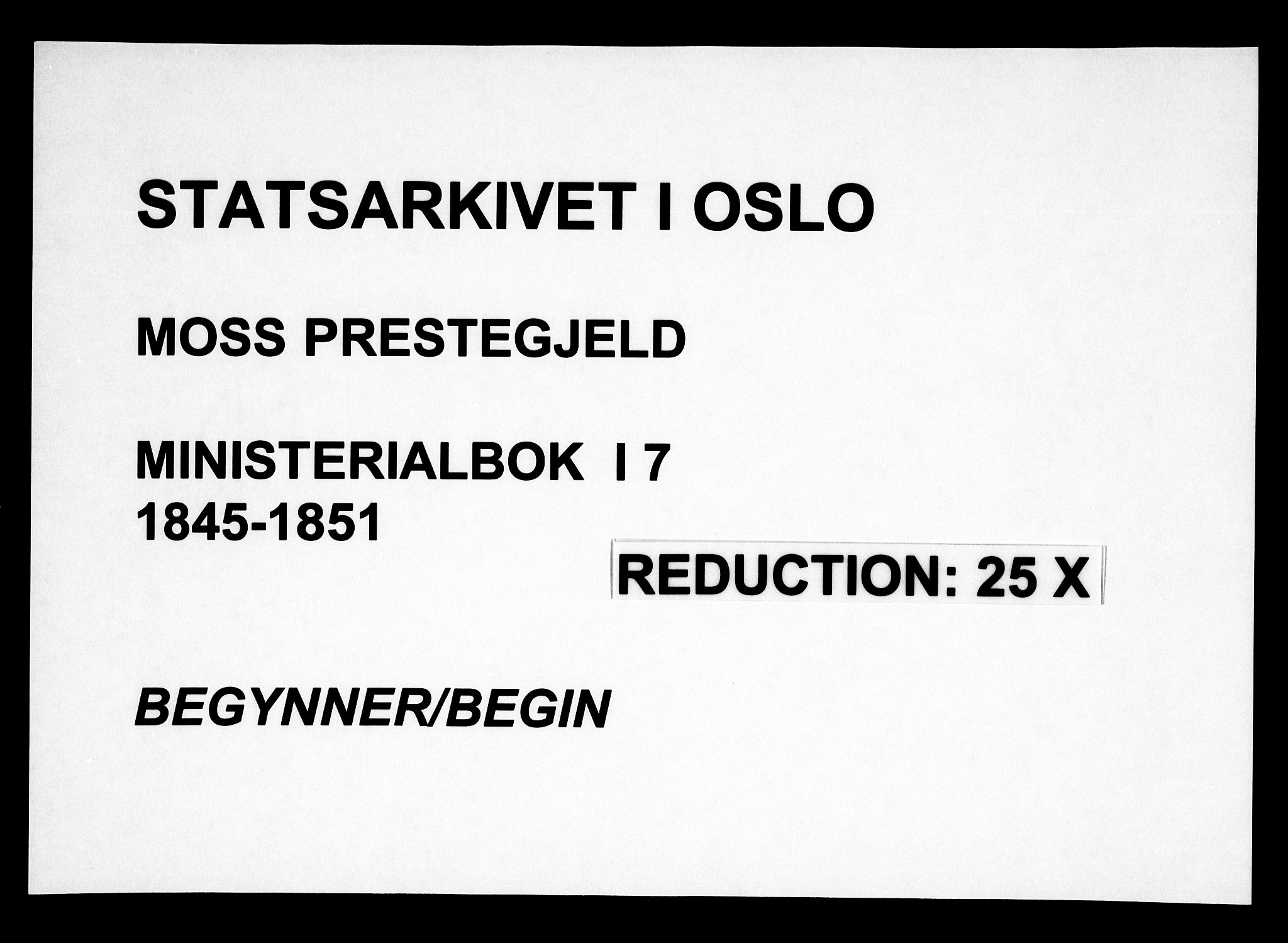 Moss prestekontor Kirkebøker, SAO/A-2003/F/Fa/L0007: Parish register (official) no. I 7, 1845-1851
