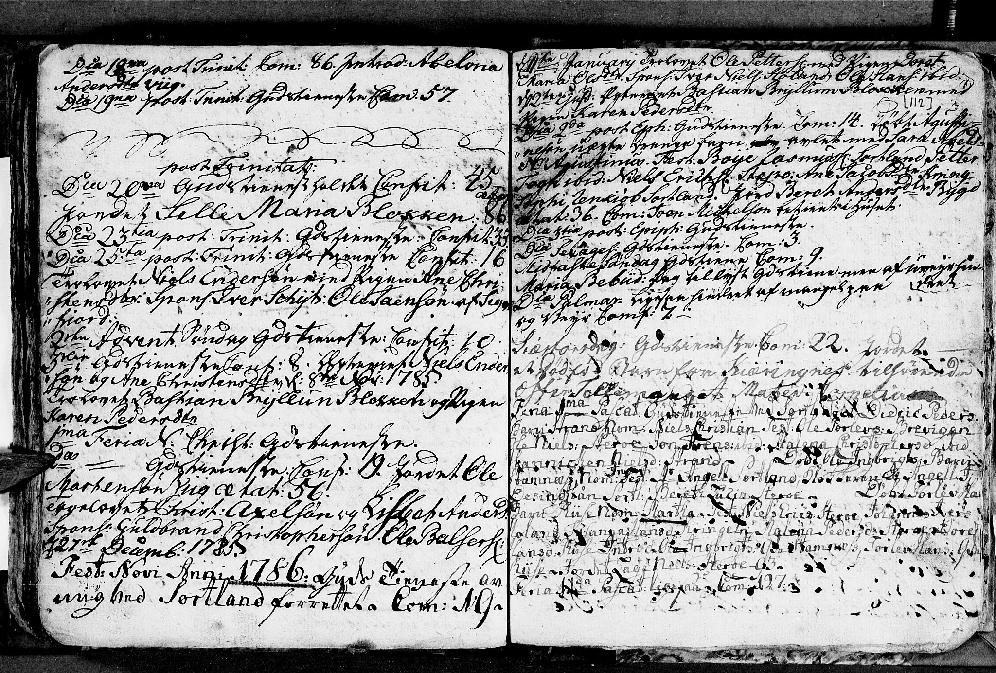 Ministerialprotokoller, klokkerbøker og fødselsregistre - Nordland, SAT/A-1459/895/L1366: Parish register (official) no. 895A01, 1730-1794, p. 112