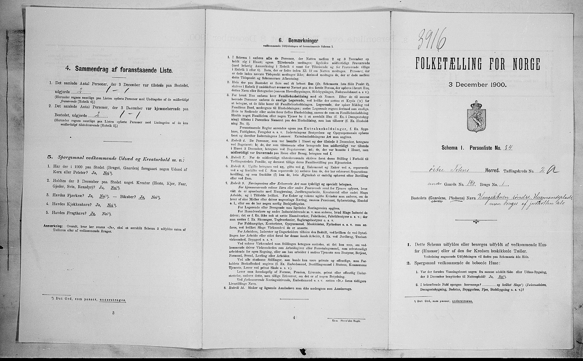 SAH, 1900 census for Østre Toten, 1900, p. 508