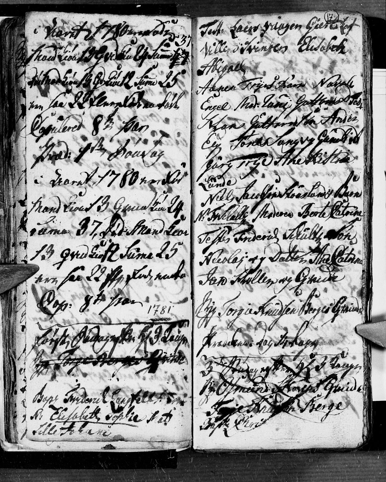 Søgne sokneprestkontor, SAK/1111-0037/F/Fb/Fbb/L0001: Parish register (copy) no. B 1, 1779-1802, p. 17
