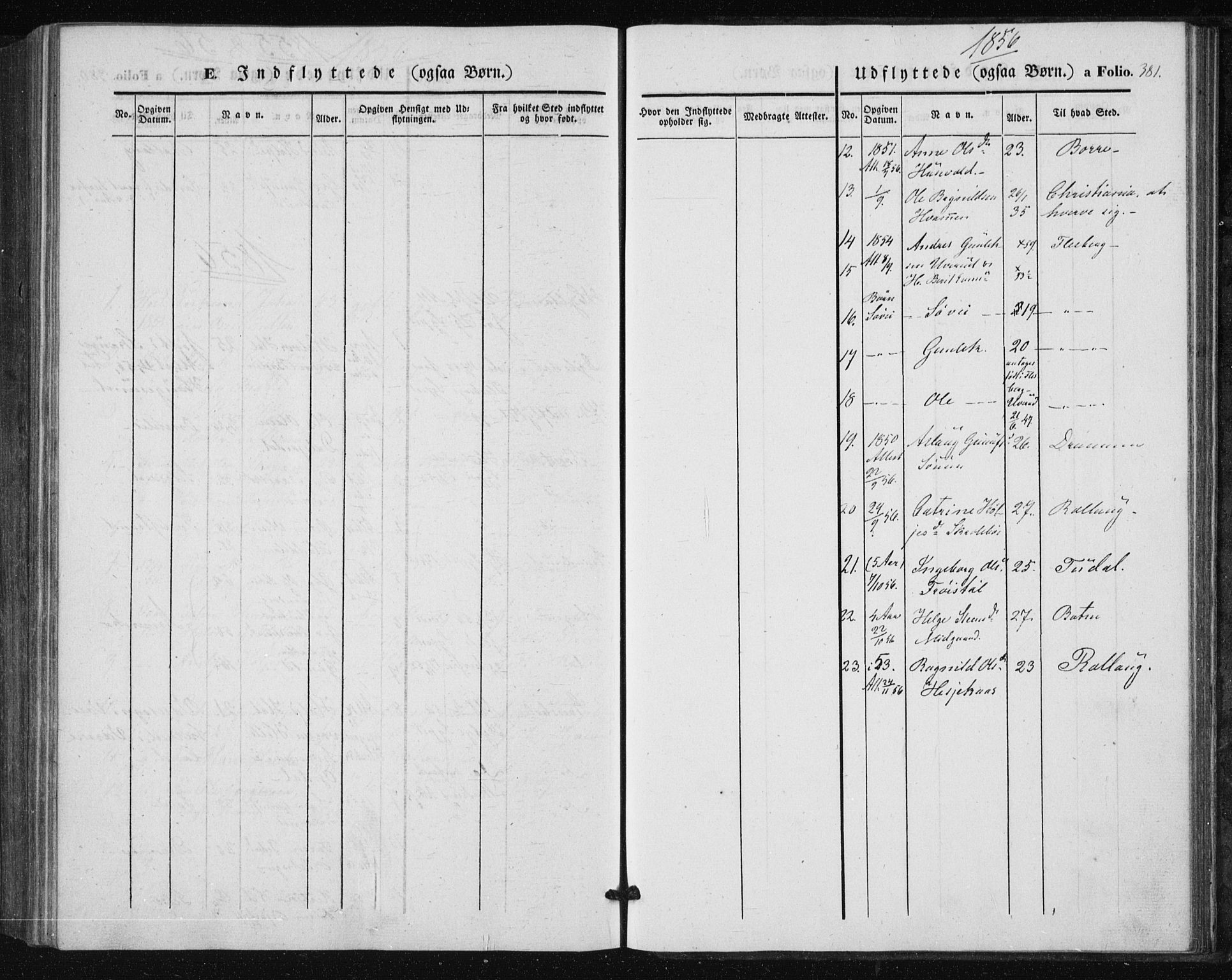 Tinn kirkebøker, SAKO/A-308/F/Fa/L0005: Parish register (official) no. I 5, 1844-1856, p. 381