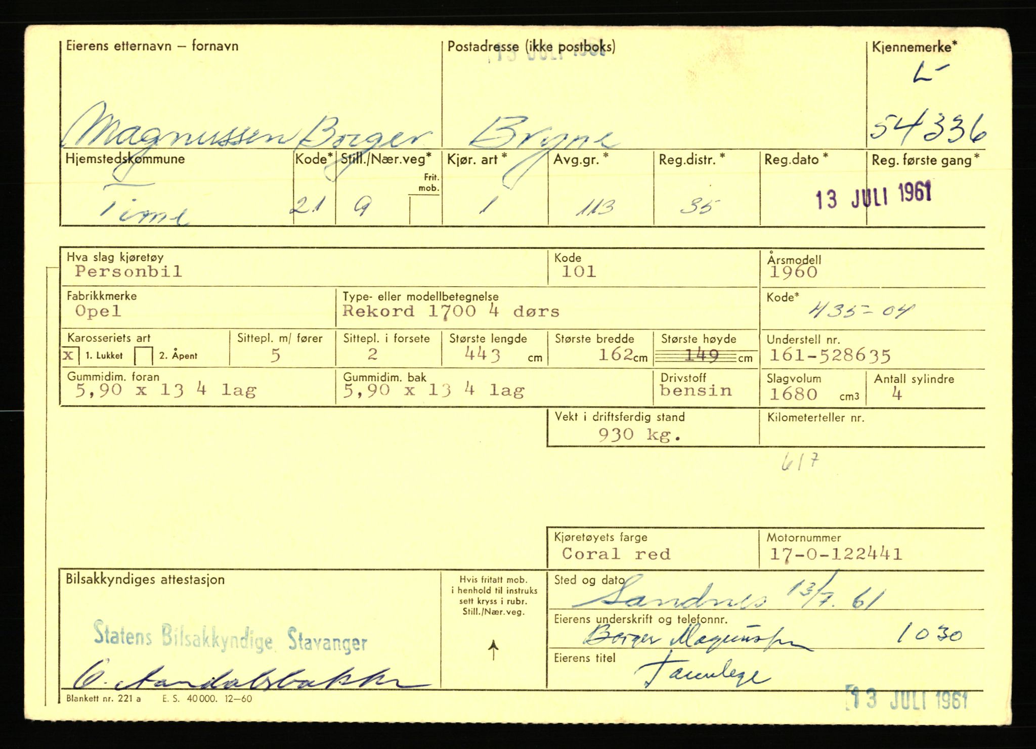 Stavanger trafikkstasjon, AV/SAST-A-101942/0/F/L0054: L-54200 - L-55699, 1930-1971, p. 283