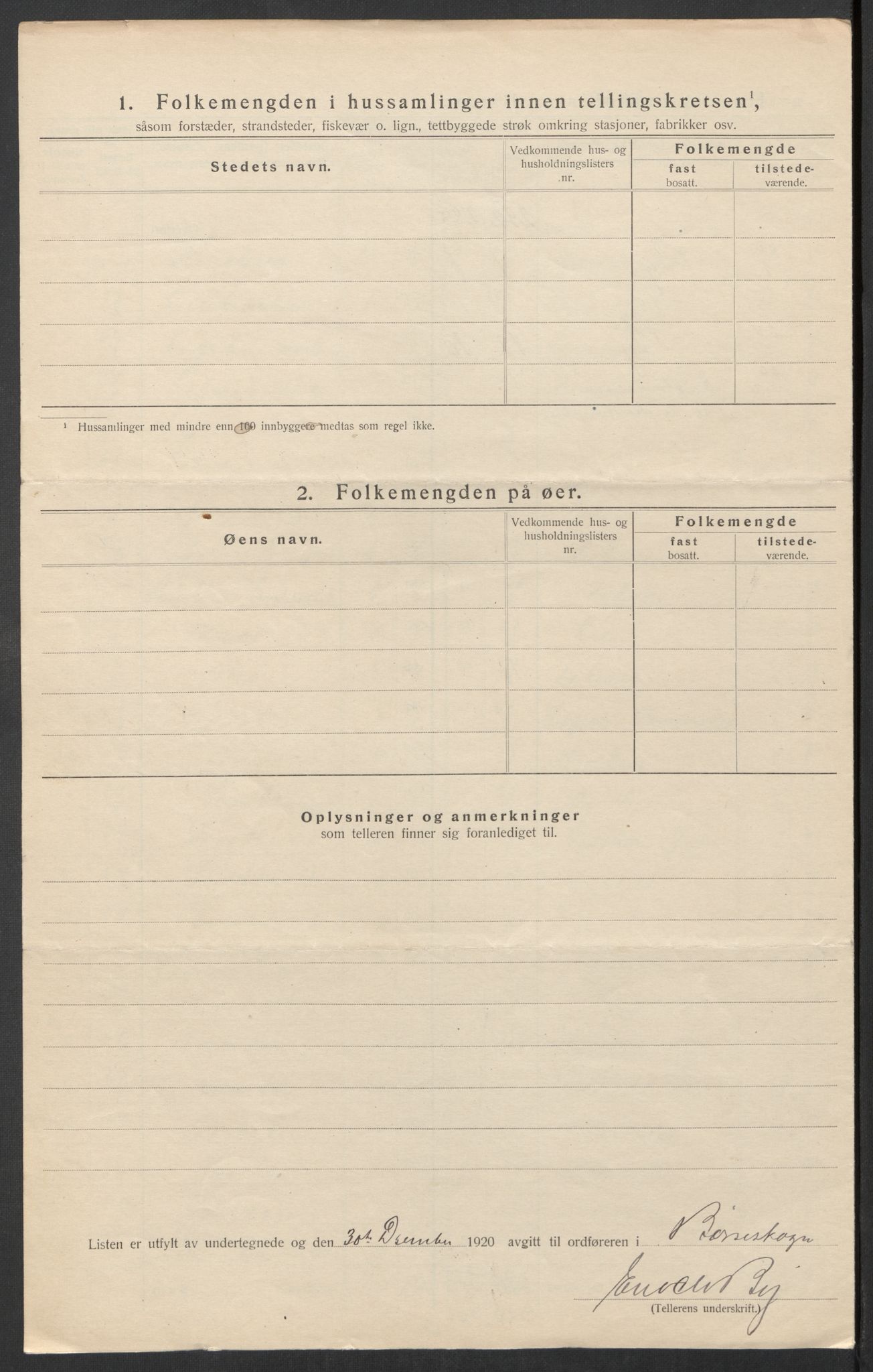 SAT, 1920 census for Børseskogn, 1920, p. 17