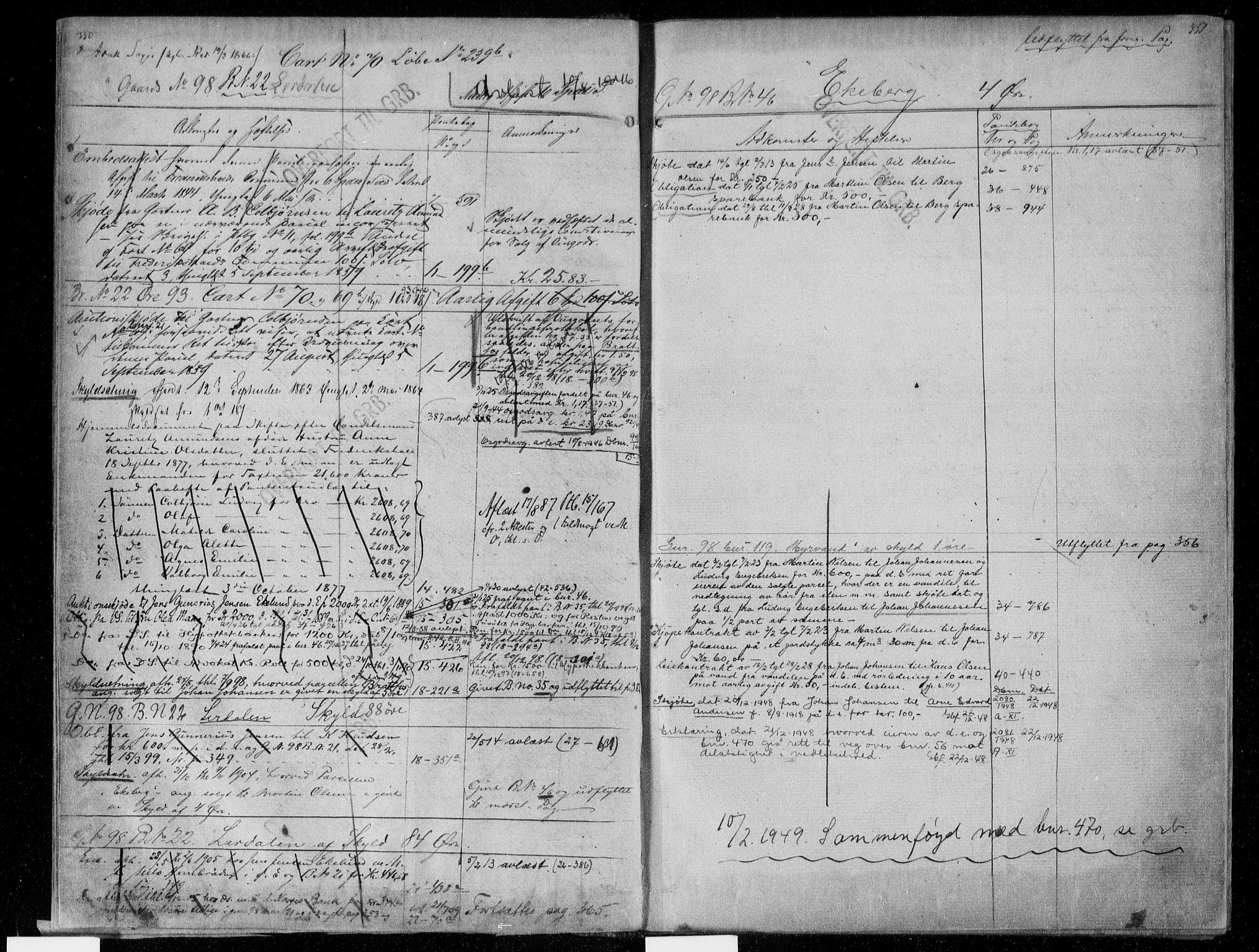 Idd og Marker sorenskriveri, AV/SAO-A-10283/G/Ga/Gac/L0005b: Mortgage register no. II 5b, 1811-1953, p. 350-351