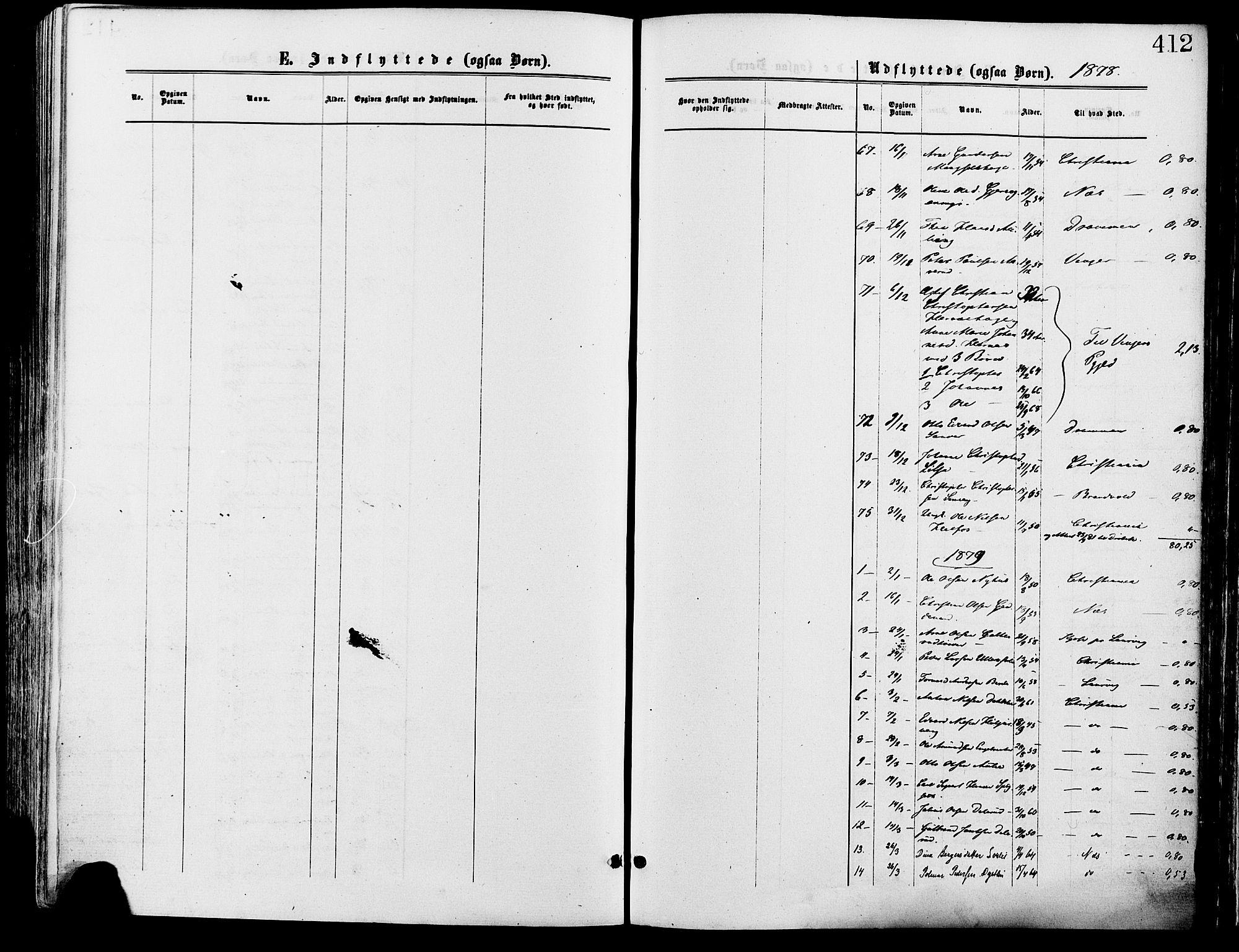 Sør-Odal prestekontor, SAH/PREST-030/H/Ha/Haa/L0005: Parish register (official) no. 5, 1876-1885, p. 412