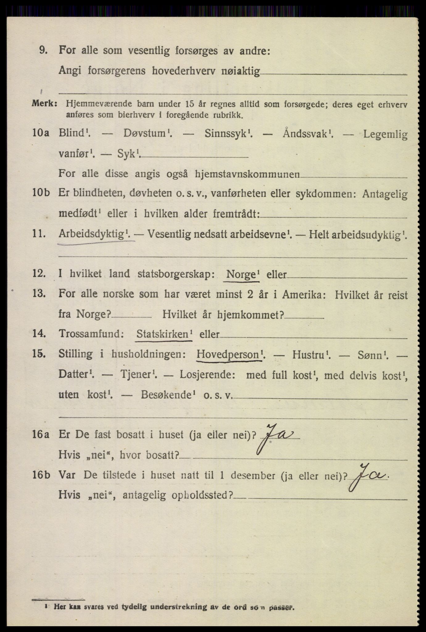 SAH, 1920 census for Jevnaker, 1920, p. 5372