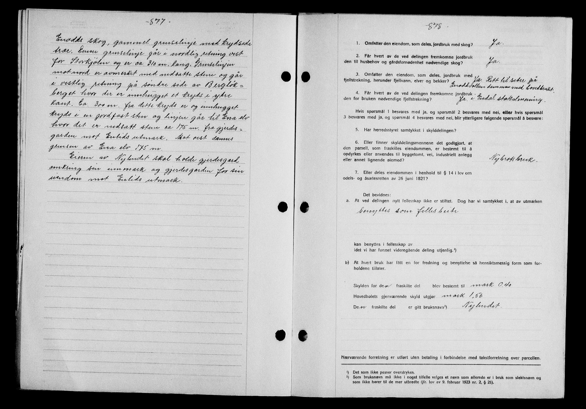 Gauldal sorenskriveri, SAT/A-0014/1/2/2C/L0047: Mortgage book no. 50-51, 1937-1937, Diary no: : 844/1937