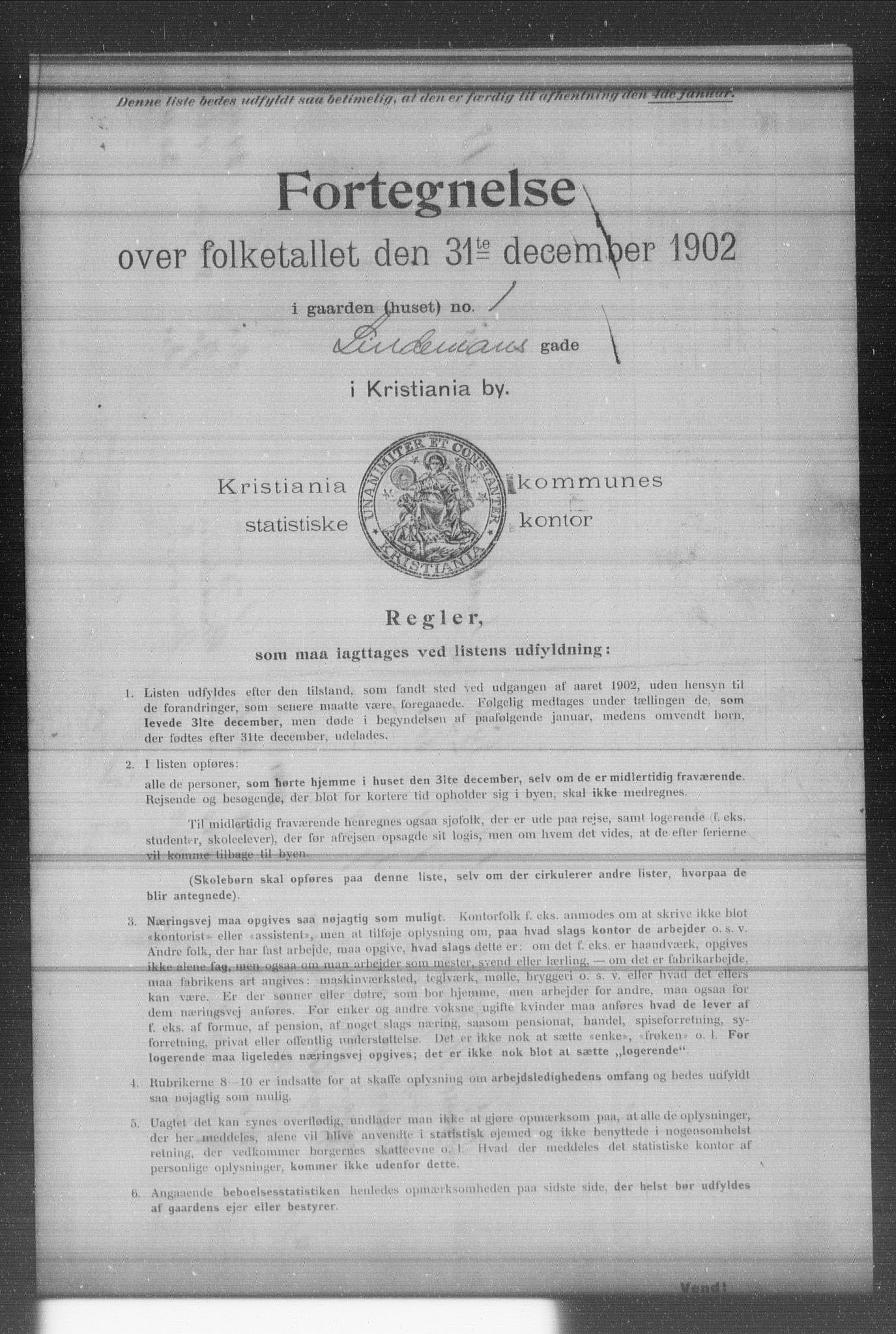 OBA, Municipal Census 1902 for Kristiania, 1902, p. 11066