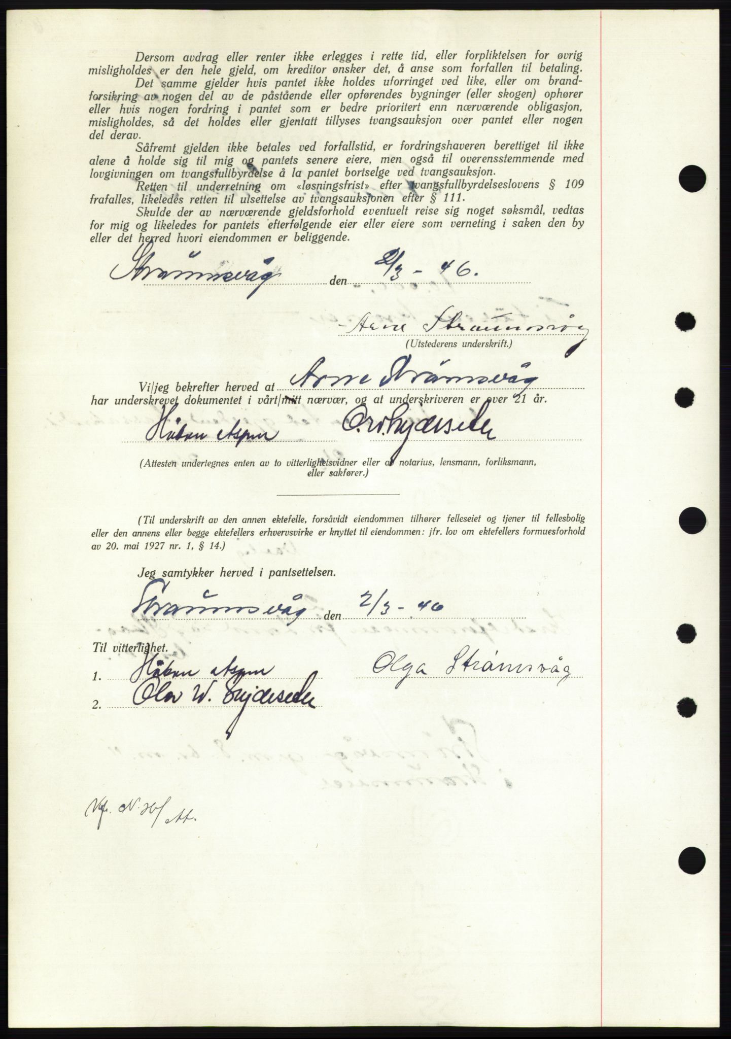 Nordmøre sorenskriveri, AV/SAT-A-4132/1/2/2Ca: Mortgage book no. B93b, 1946-1946, Diary no: : 388/1946