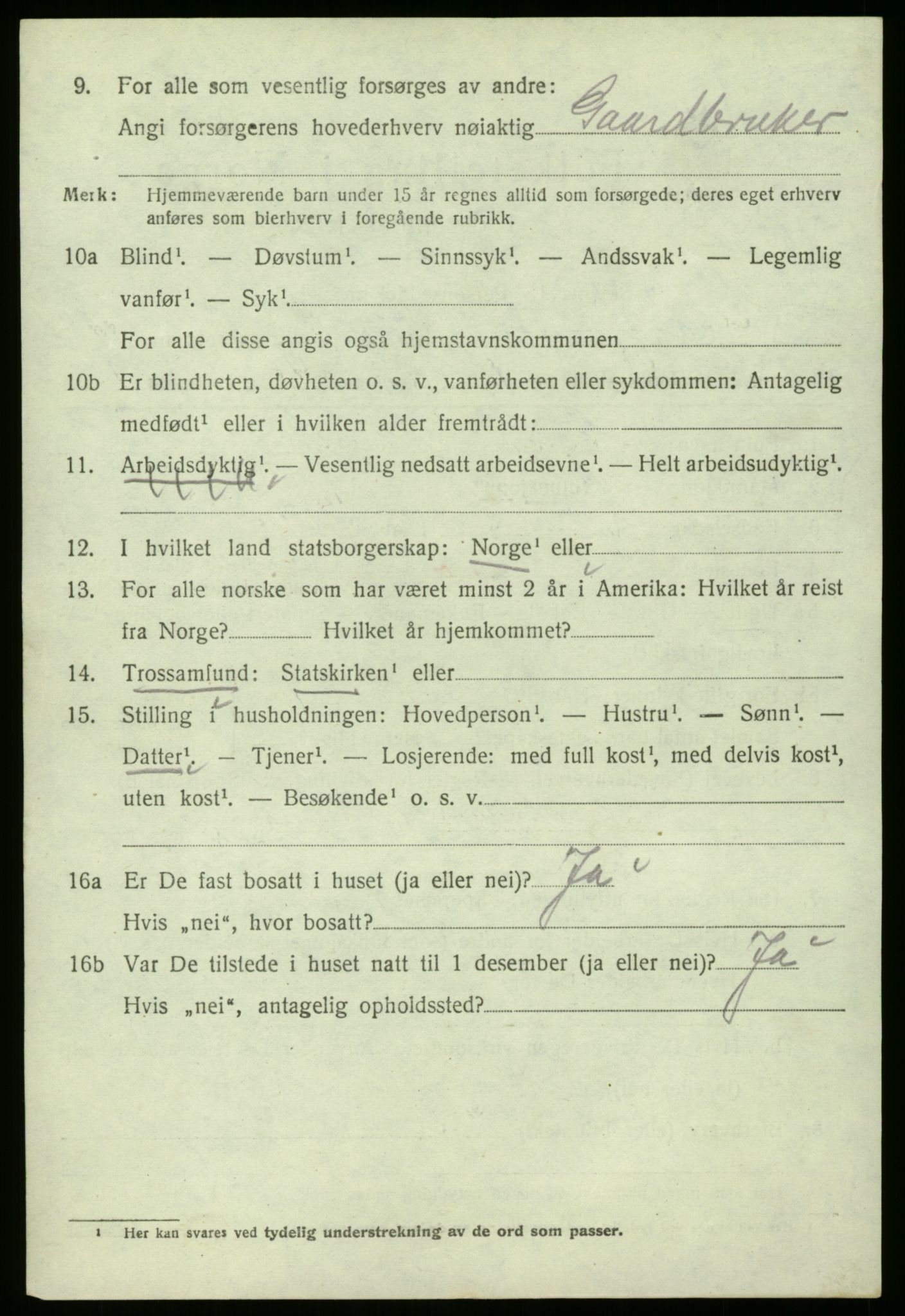 SAB, 1920 census for Masfjorden, 1920, p. 4130