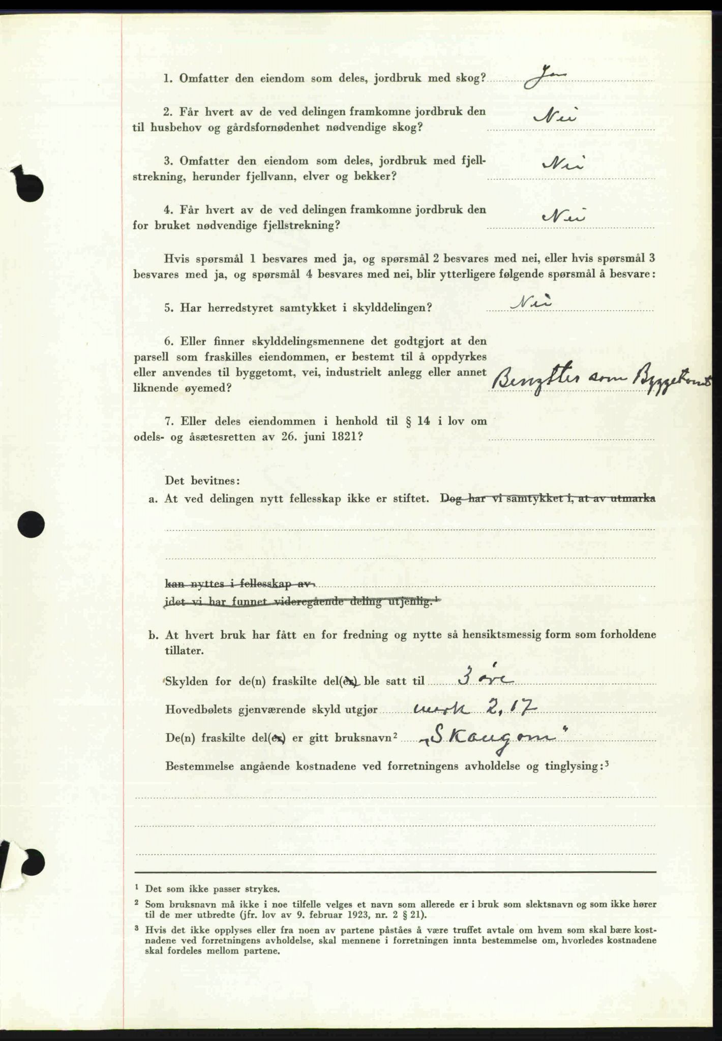 Toten tingrett, SAH/TING-006/H/Hb/Hbc/L0020: Mortgage book no. Hbc-20, 1948-1948, Diary no: : 1873/1948