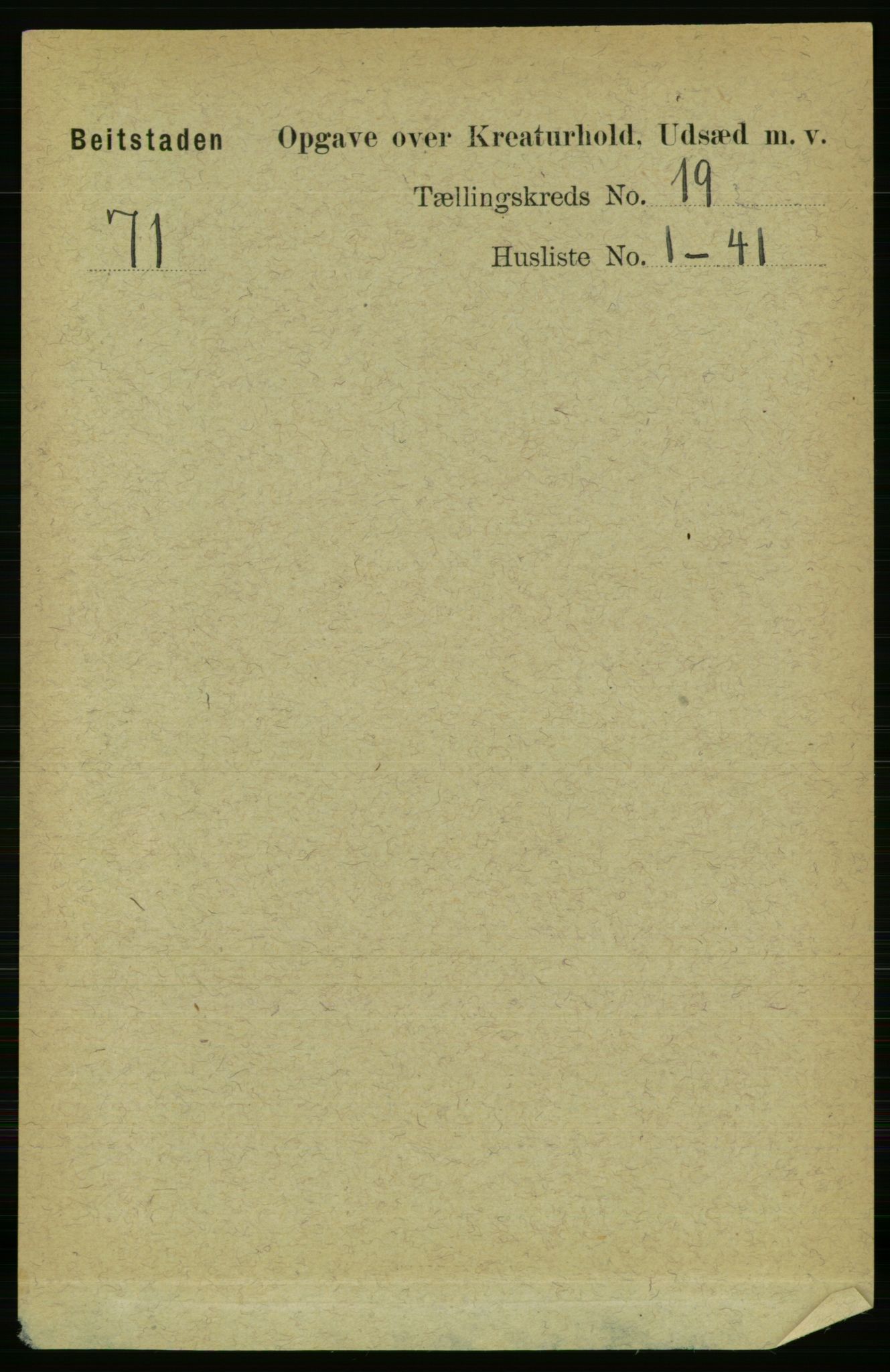 RA, 1891 census for 1727 Beitstad, 1891, p. 6828