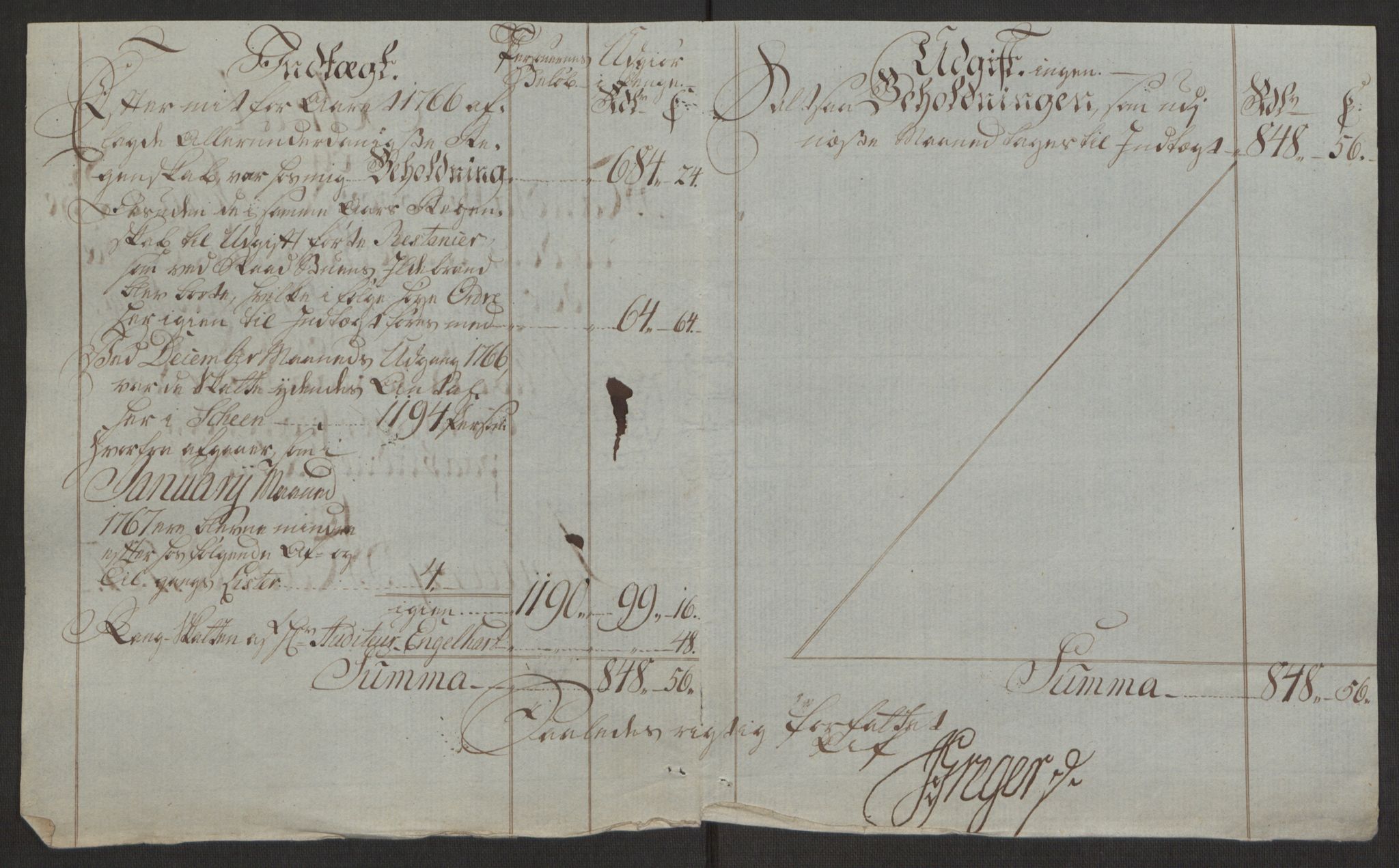 Rentekammeret inntil 1814, Reviderte regnskaper, Byregnskaper, RA/EA-4066/R/Rj/L0198/0001: [J4] Kontribusjonsregnskap / Ekstraskatt, 1762-1768, p. 433