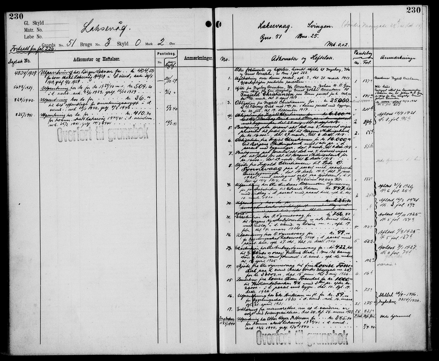 Midhordland sorenskriveri, AV/SAB-A-3001/1/G/Ga/Gab/L0110: Mortgage register no. II.A.b.110, p. 230