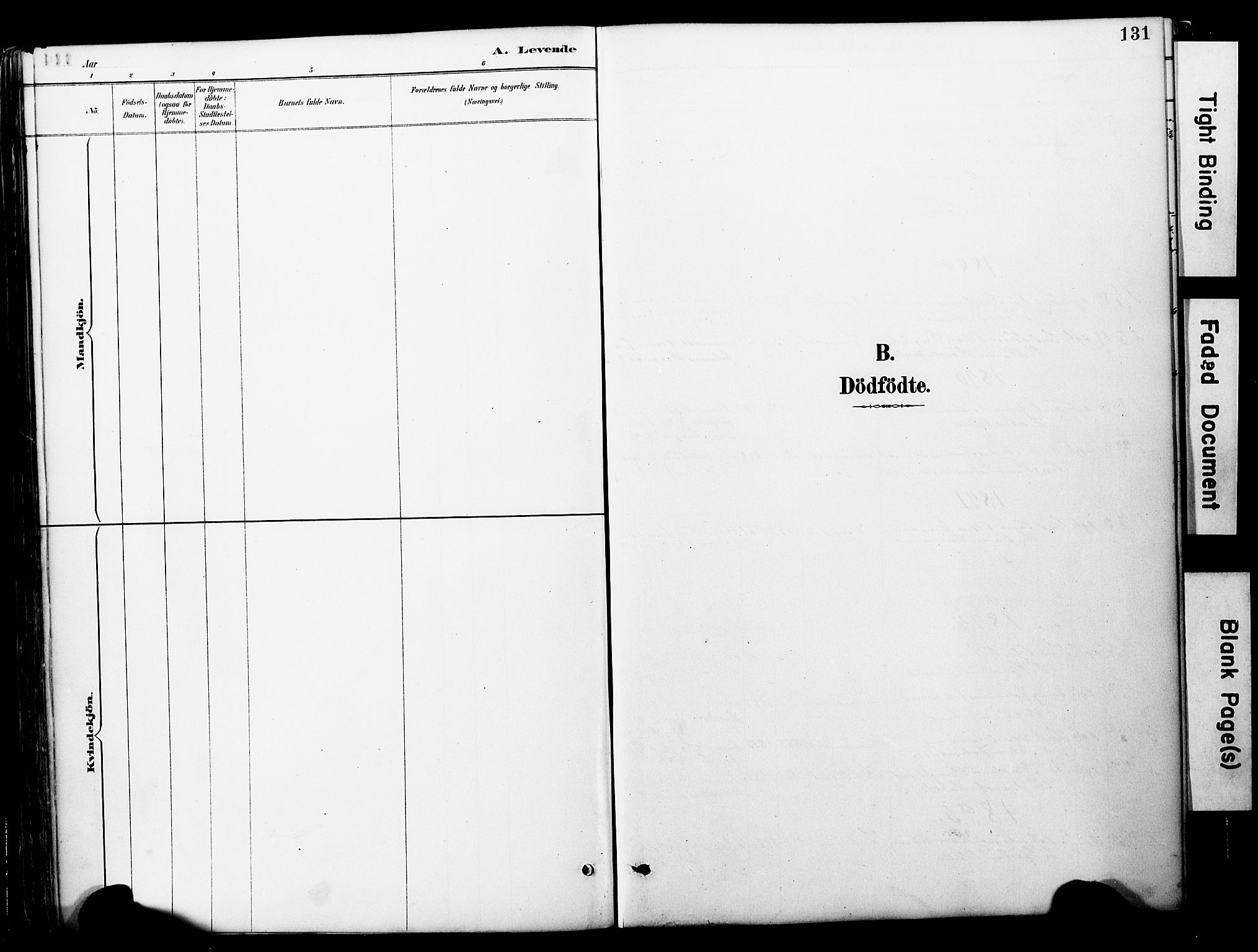 Ministerialprotokoller, klokkerbøker og fødselsregistre - Møre og Romsdal, SAT/A-1454/578/L0907: Parish register (official) no. 578A06, 1887-1904, p. 131