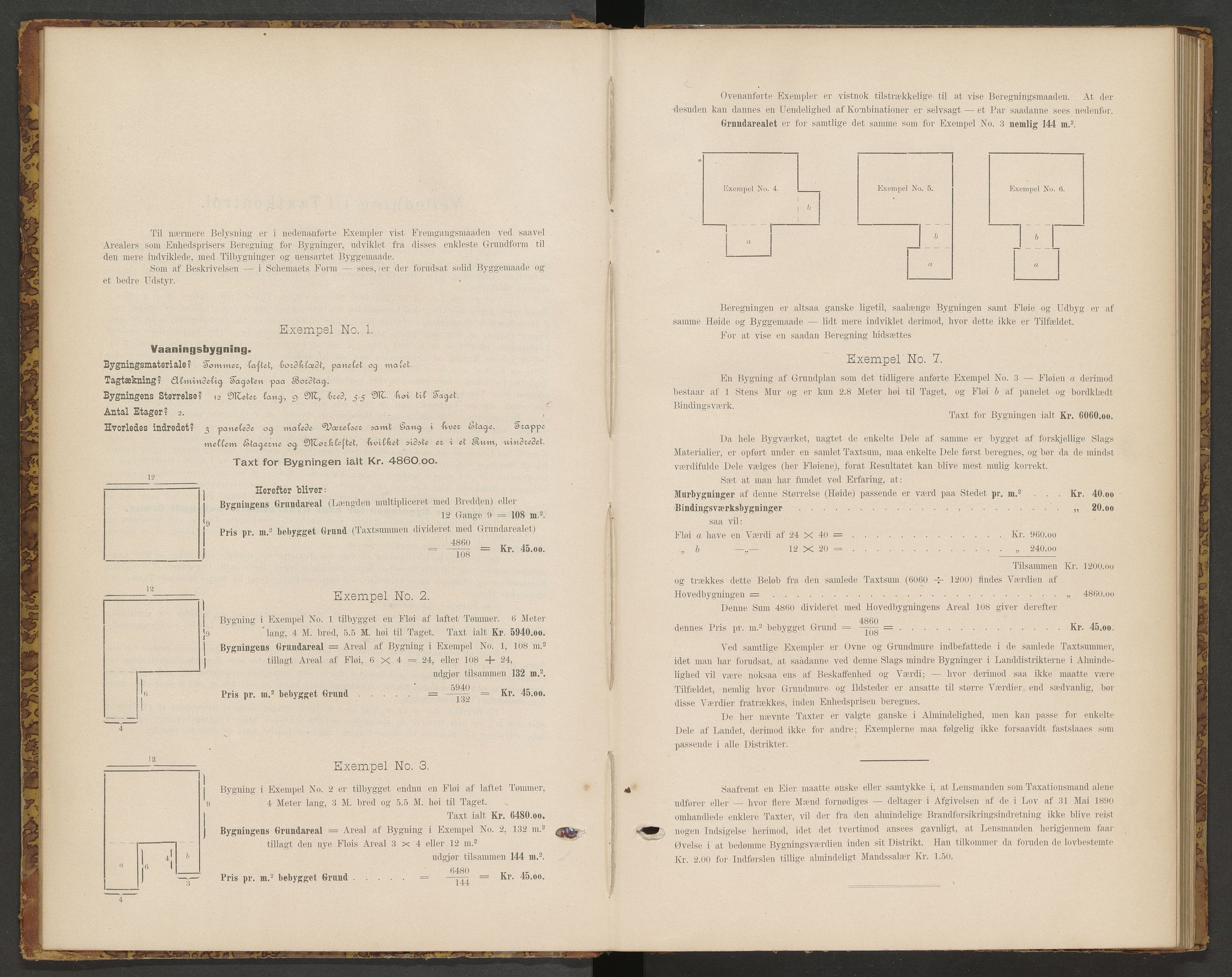 Norges Brannkasse Rødøy, AV/SAT-A-5578/Fb/L0001: Branntakstprotokoll, 1895-1906