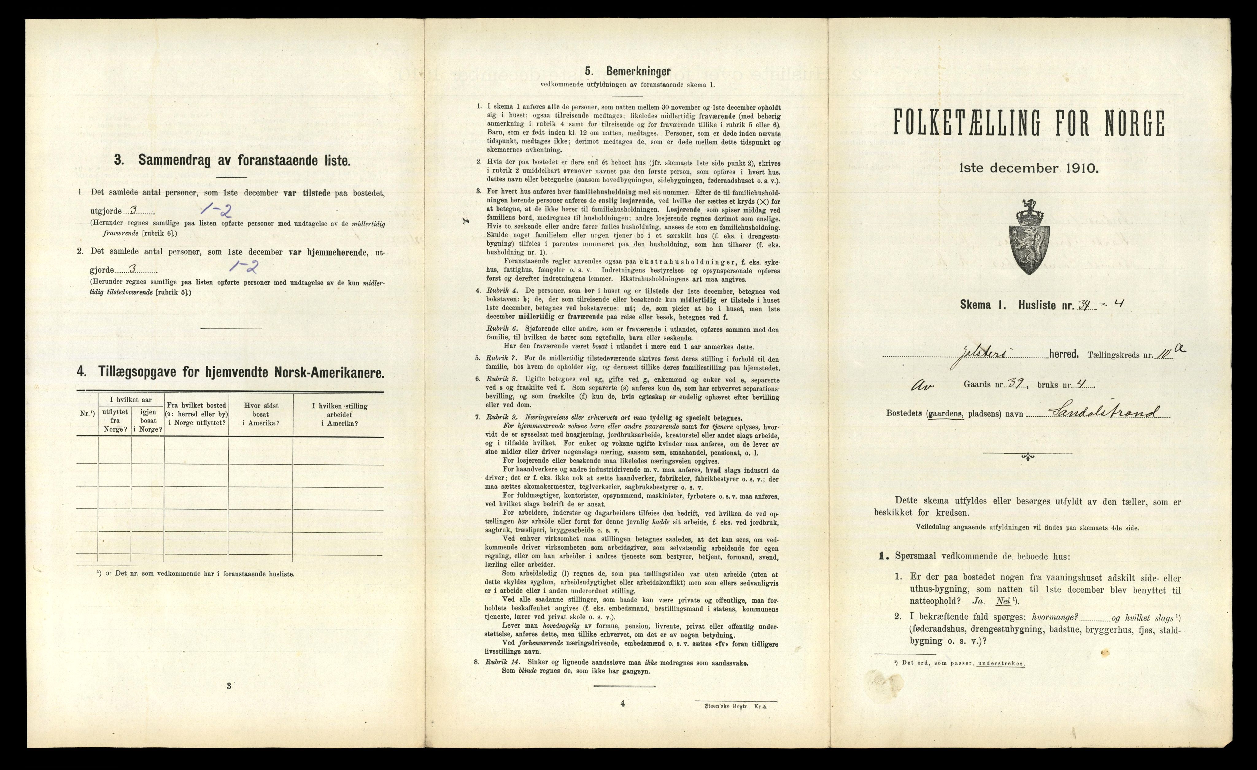 RA, 1910 census for Jølster, 1910, p. 812