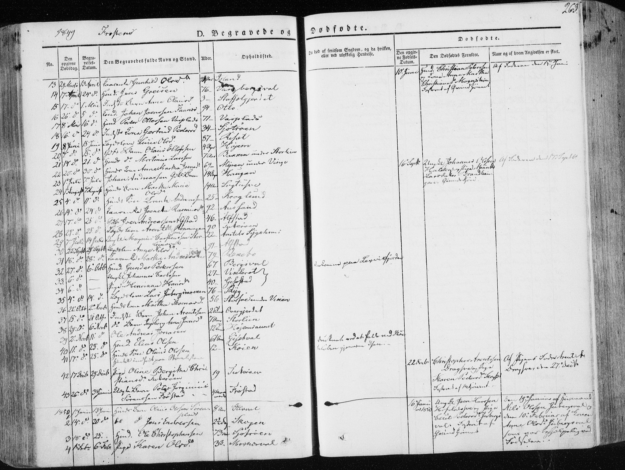 Ministerialprotokoller, klokkerbøker og fødselsregistre - Nord-Trøndelag, SAT/A-1458/713/L0115: Parish register (official) no. 713A06, 1838-1851, p. 263