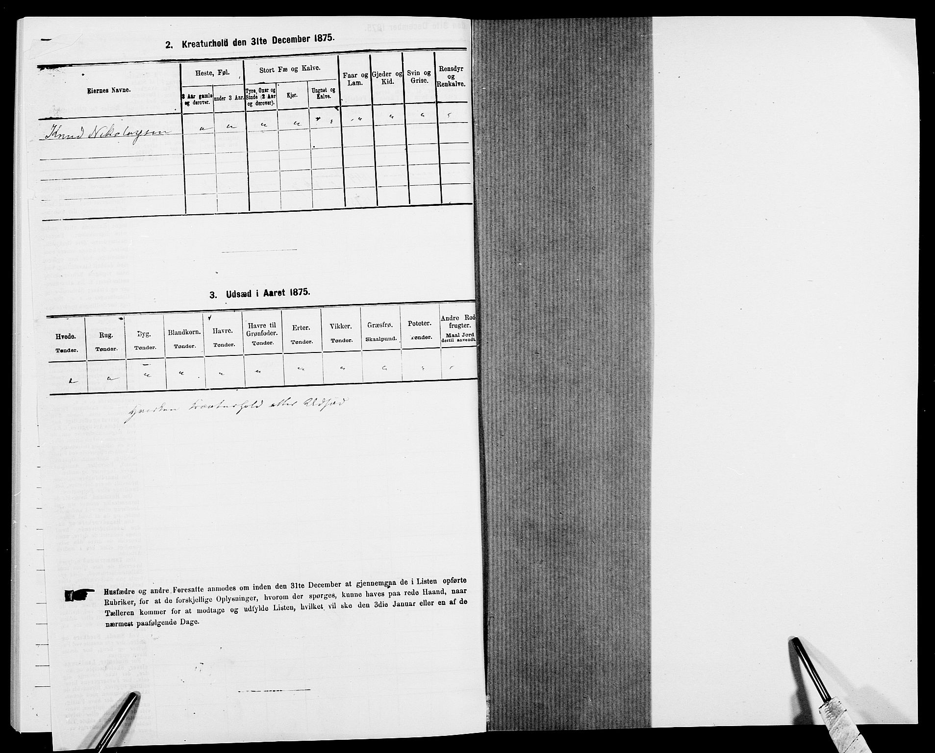 SAK, 1875 census for 0918P Austre Moland, 1875, p. 1535