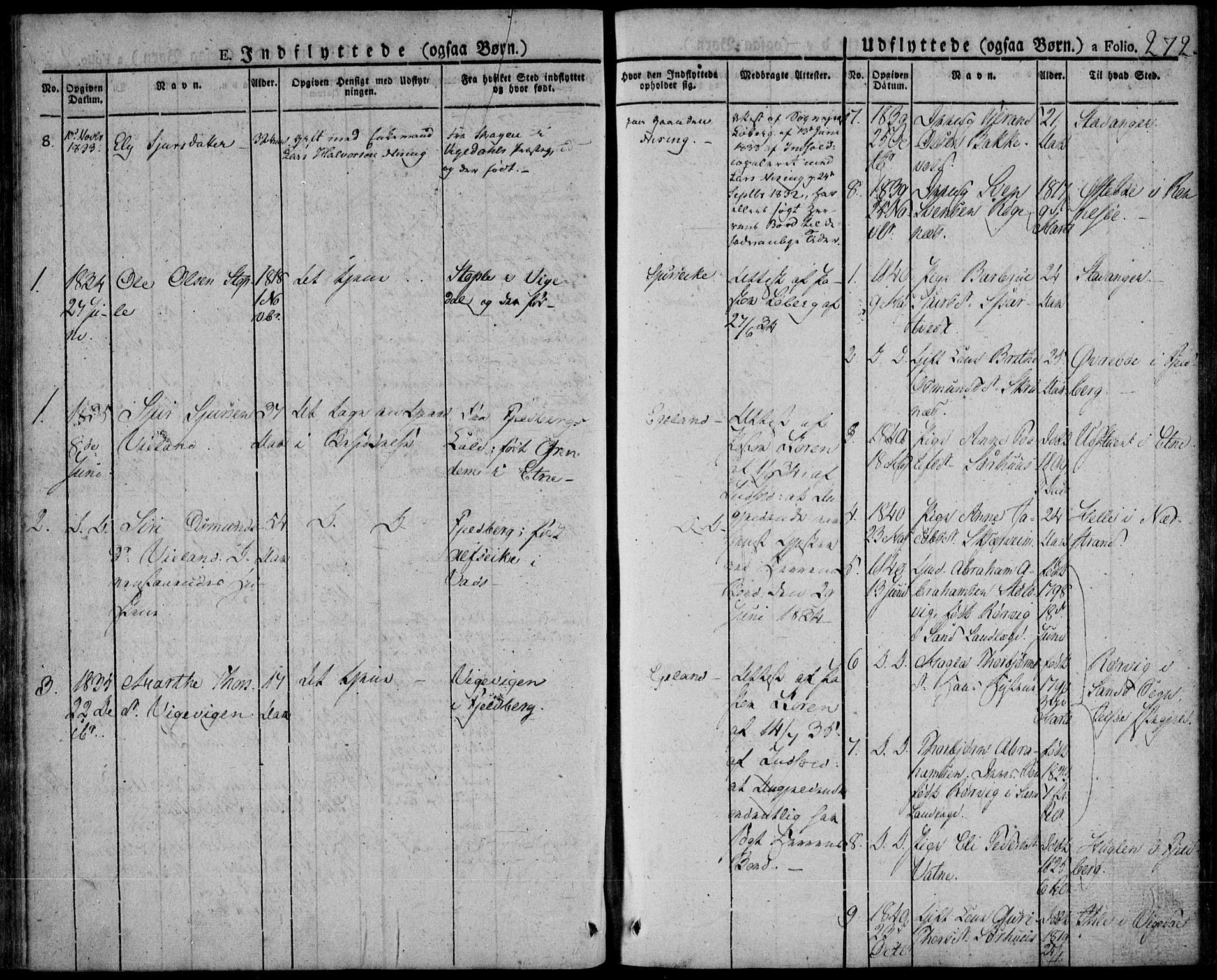 Skjold sokneprestkontor, AV/SAST-A-101847/H/Ha/Haa/L0005: Parish register (official) no. A 5, 1830-1856, p. 272