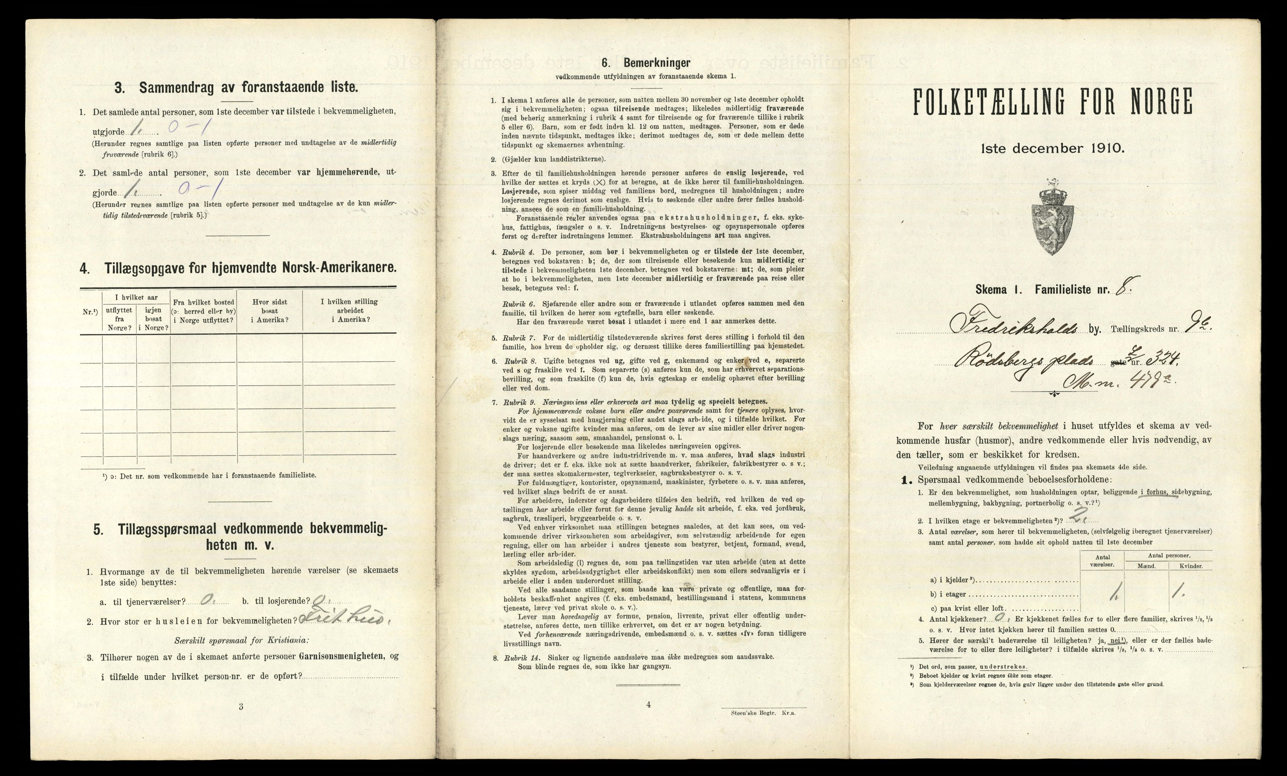 RA, 1910 census for Fredrikshald, 1910, p. 2794