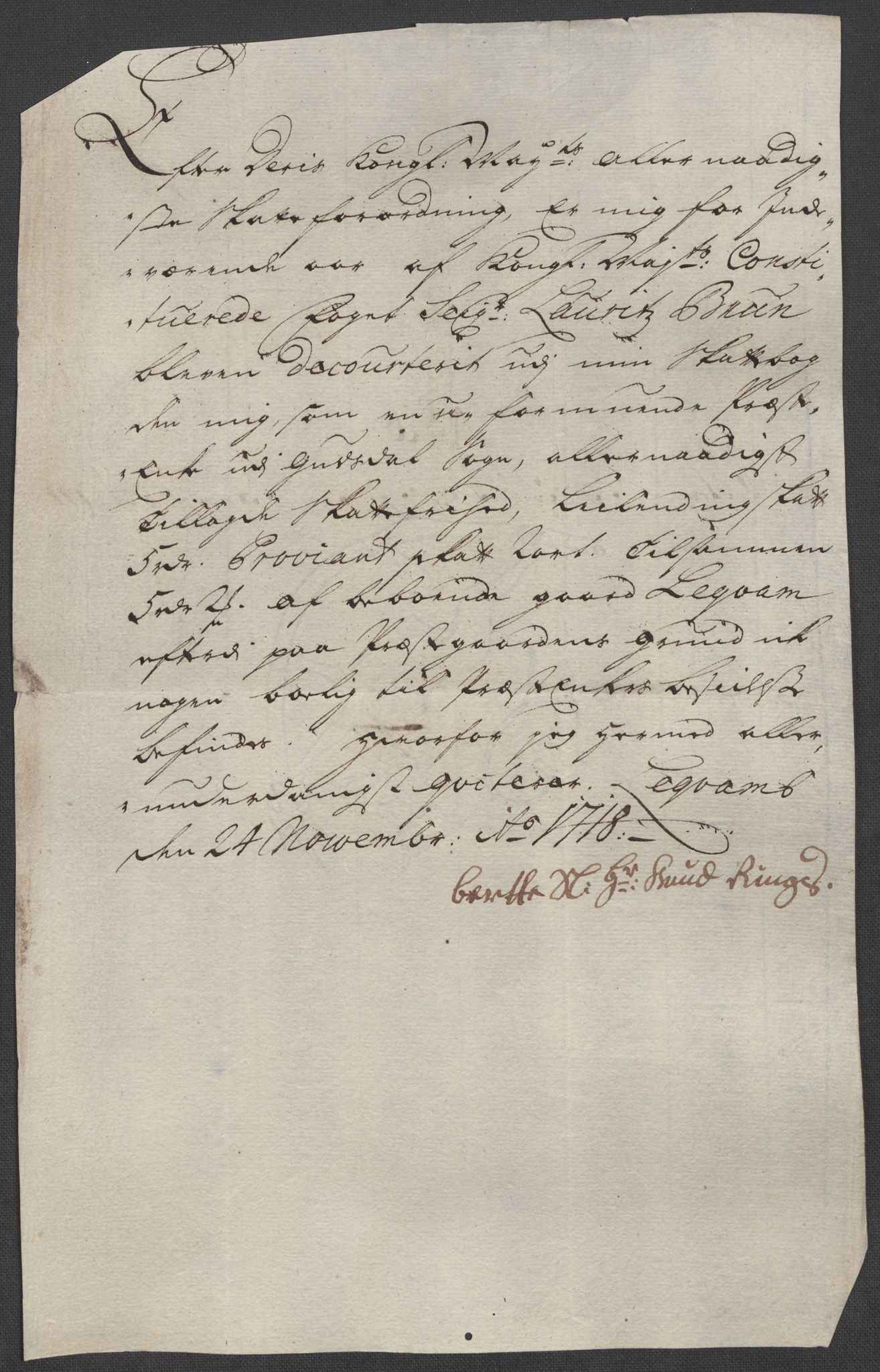 Rentekammeret inntil 1814, Reviderte regnskaper, Fogderegnskap, RA/EA-4092/R17/L1188: Fogderegnskap Gudbrandsdal, 1718, p. 161