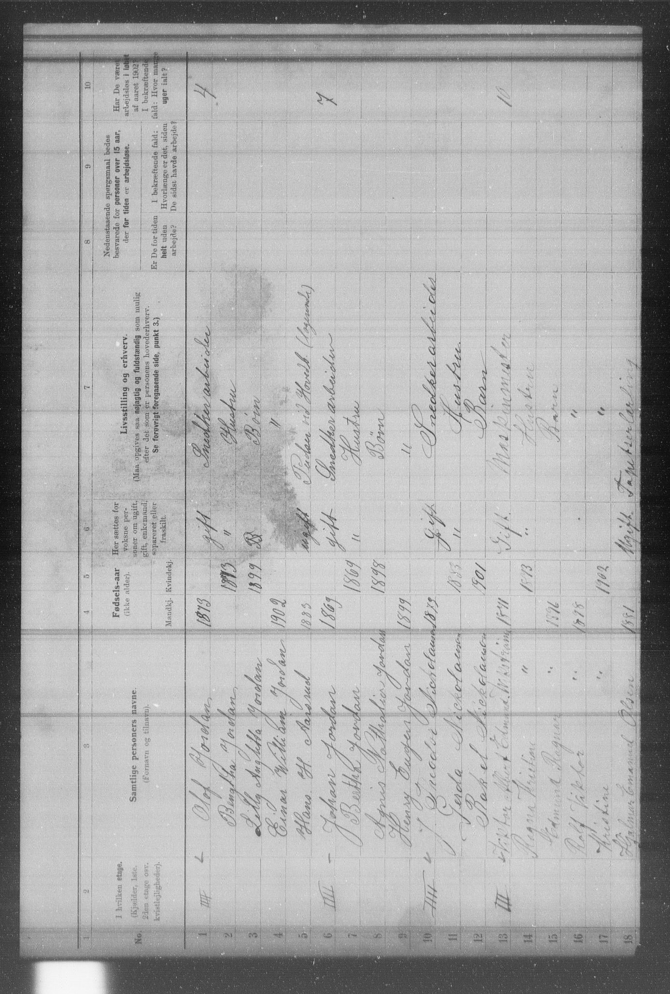 OBA, Municipal Census 1902 for Kristiania, 1902, p. 17540