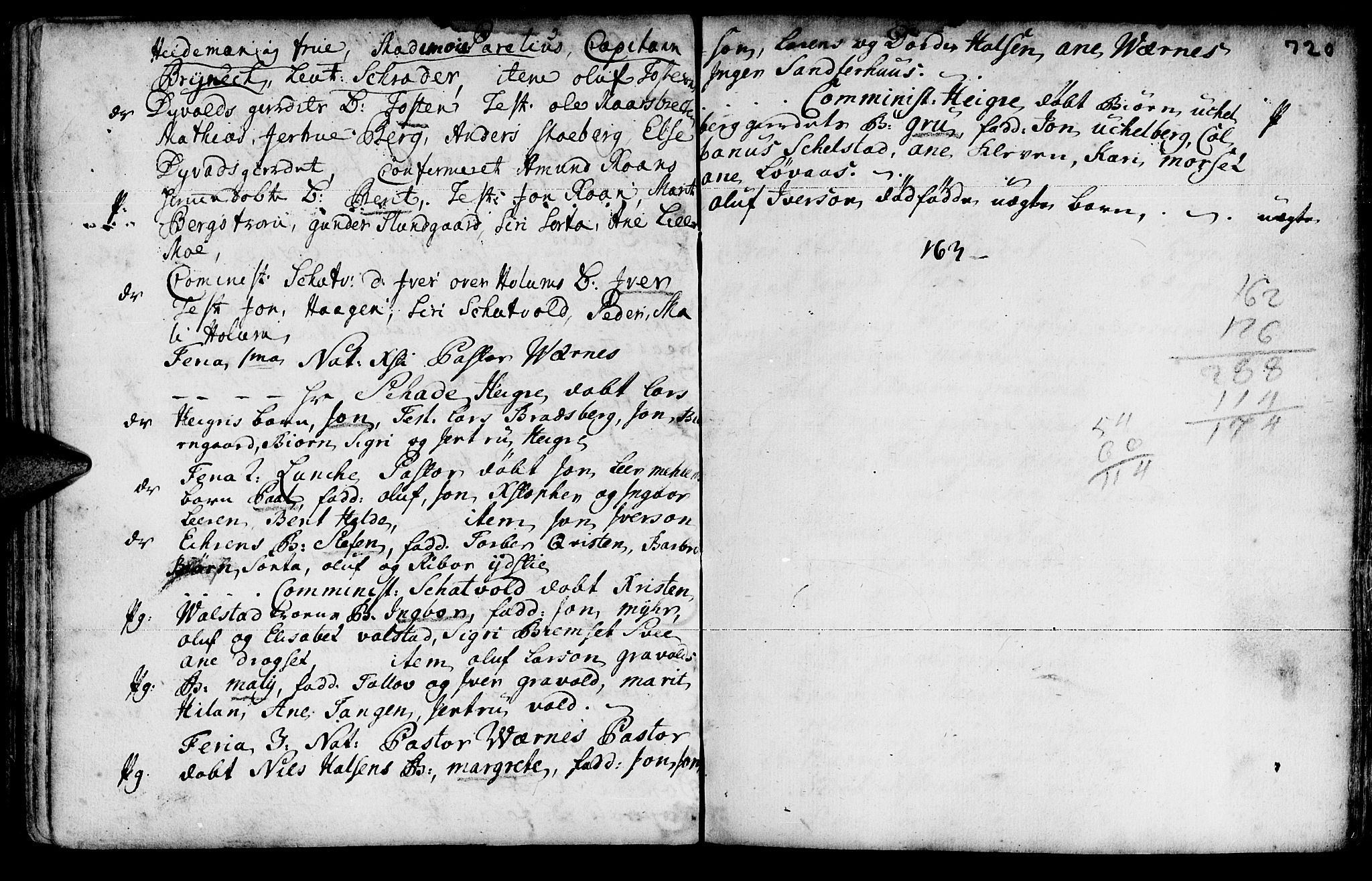 Ministerialprotokoller, klokkerbøker og fødselsregistre - Nord-Trøndelag, SAT/A-1458/709/L0055: Parish register (official) no. 709A03, 1730-1739, p. 719-720
