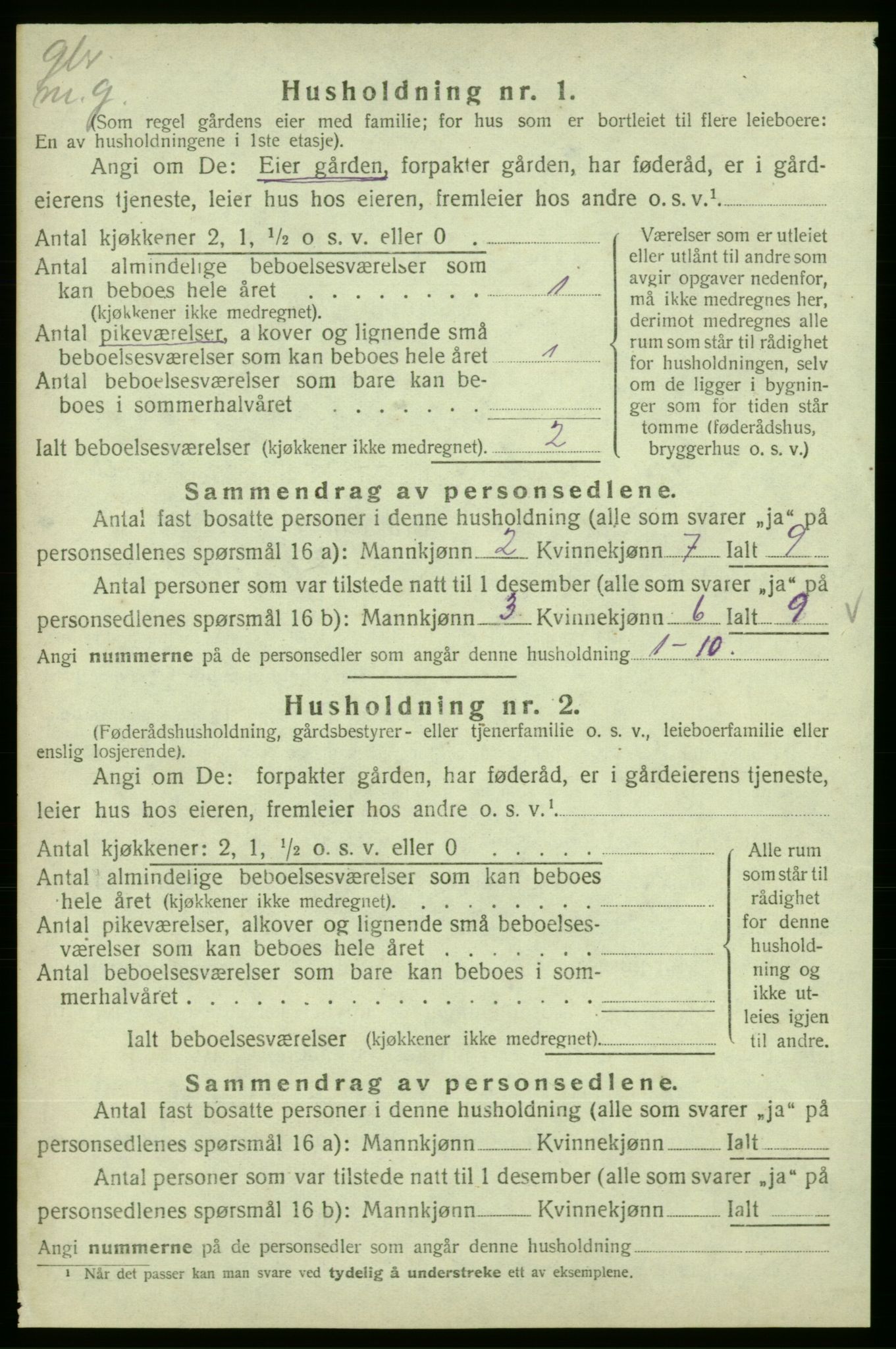 SAB, 1920 census for Skånevik, 1920, p. 1592