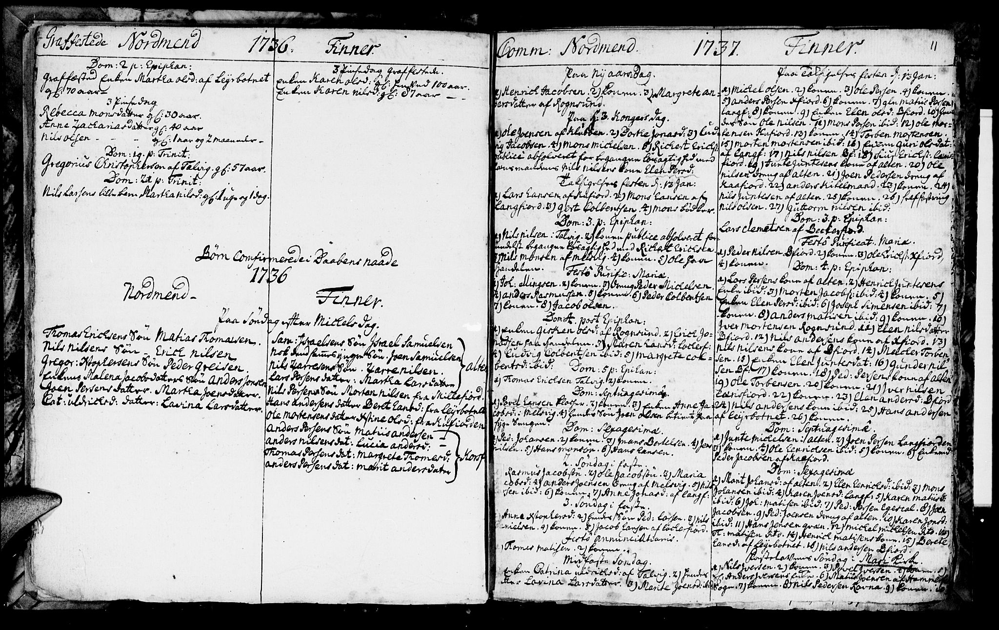 Talvik sokneprestkontor, SATØ/S-1337/H/Ha/L0003kirke: Parish register (official) no. 3, 1735-1752, p. 11