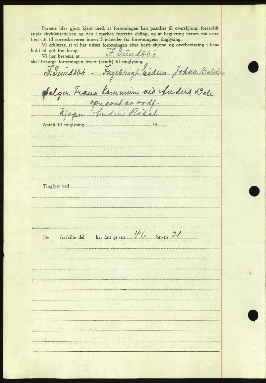 Romsdal sorenskriveri, AV/SAT-A-4149/1/2/2C: Mortgage book no. A12, 1942-1942, Diary no: : 910/1942