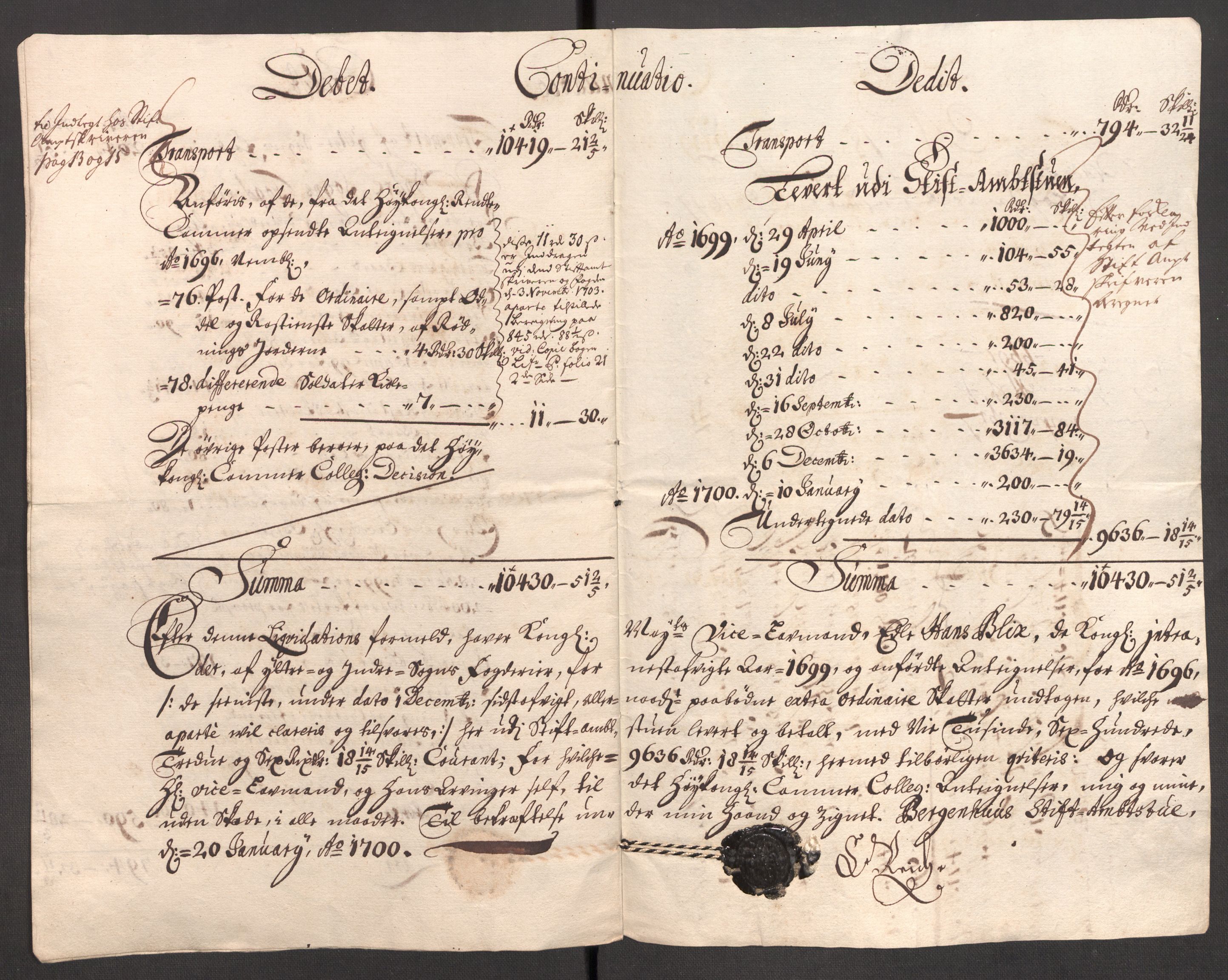 Rentekammeret inntil 1814, Reviderte regnskaper, Fogderegnskap, RA/EA-4092/R52/L3310: Fogderegnskap Sogn, 1698-1699, p. 497