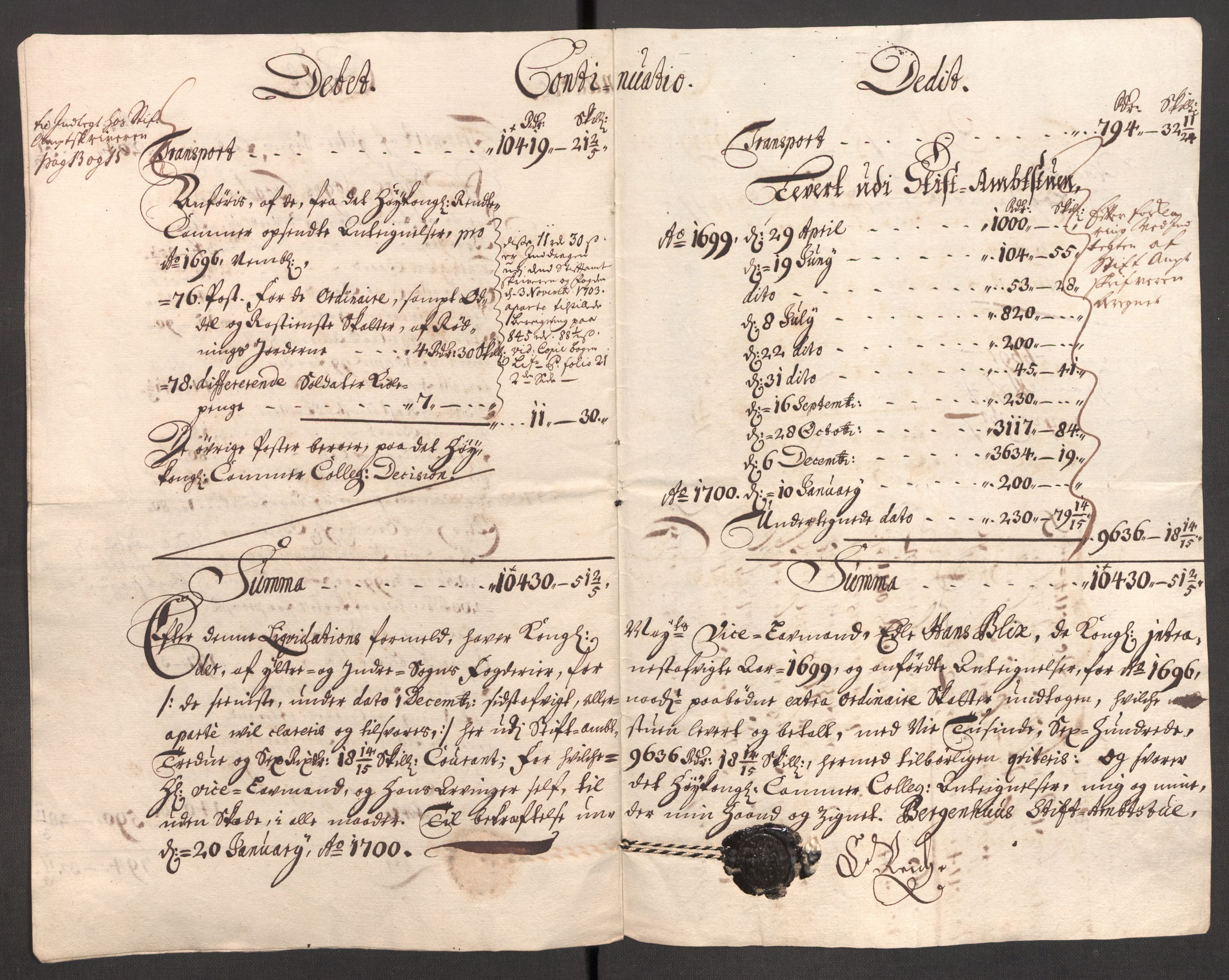 Rentekammeret inntil 1814, Reviderte regnskaper, Fogderegnskap, AV/RA-EA-4092/R52/L3310: Fogderegnskap Sogn, 1698-1699, p. 497