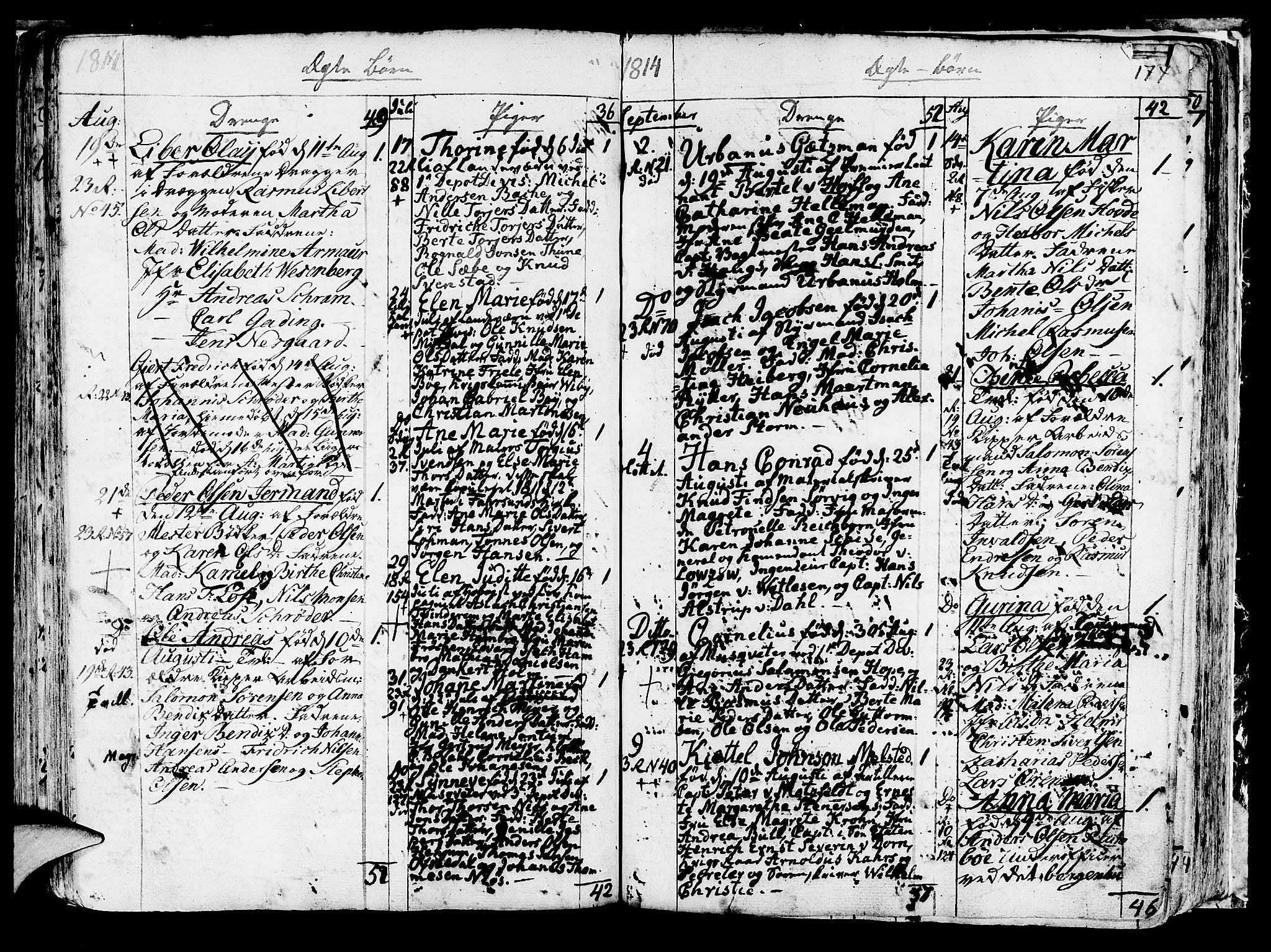 Korskirken sokneprestembete, AV/SAB-A-76101/H/Haa/L0006: Parish register (official) no. A 6, 1790-1820, p. 174