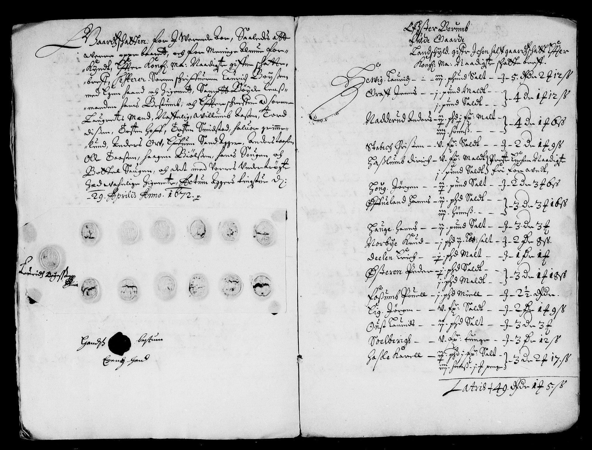 Rentekammeret inntil 1814, Reviderte regnskaper, Stiftamtstueregnskaper, Landkommissariatet på Akershus og Akershus stiftamt, AV/RA-EA-5869/R/Rb/L0087: Akershus stiftamt, 1672-1673