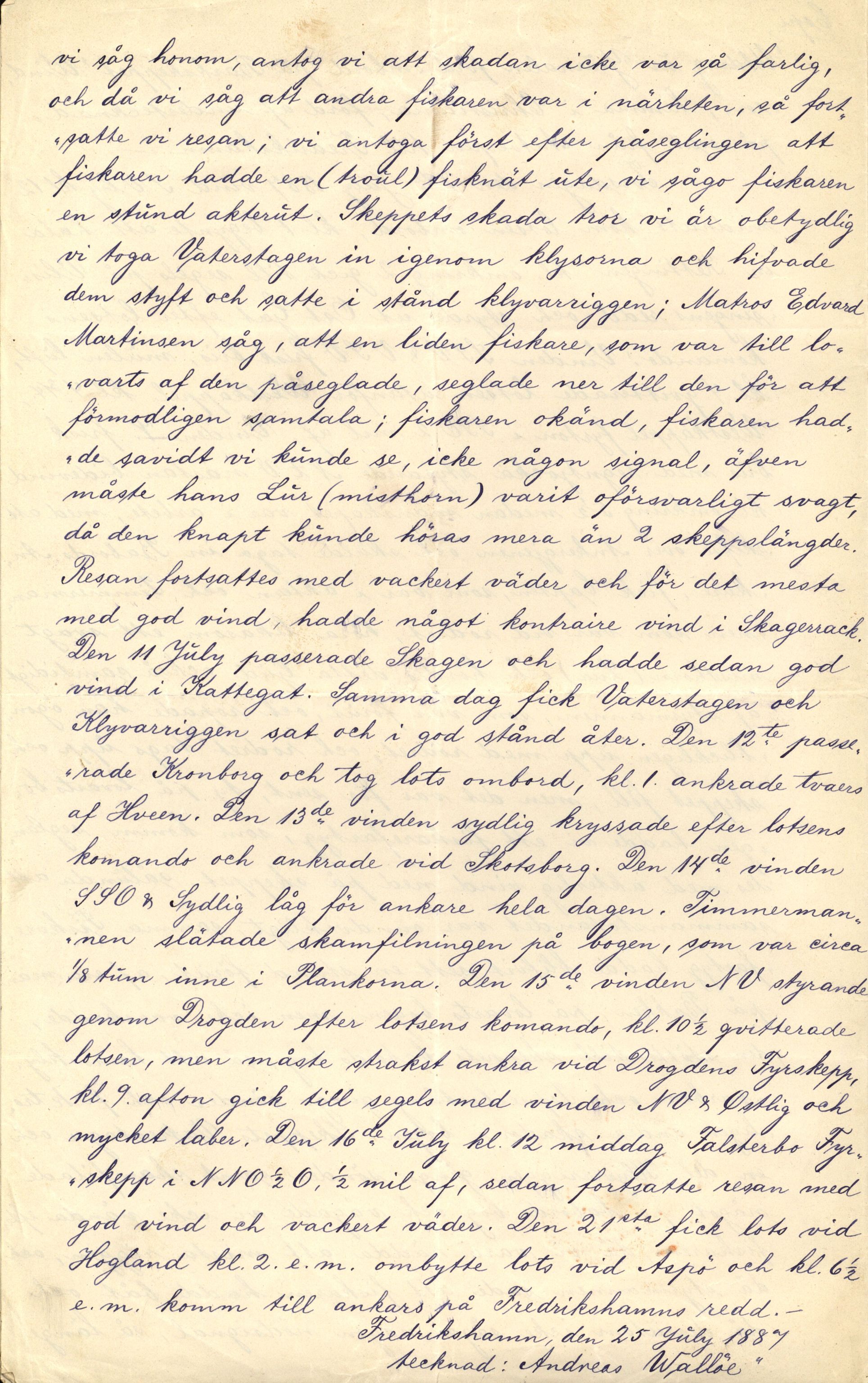 Pa 63 - Østlandske skibsassuranceforening, VEMU/A-1079/G/Ga/L0020/0004: Havaridokumenter / Windsor, Thirza, Treport, 1887, p. 5