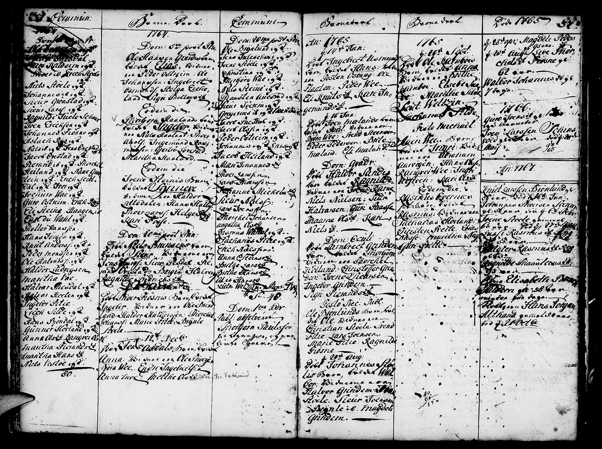 Etne sokneprestembete, SAB/A-75001/H/Haa: Parish register (official) no. A 3 /1, 1755-1782, p. 31-32